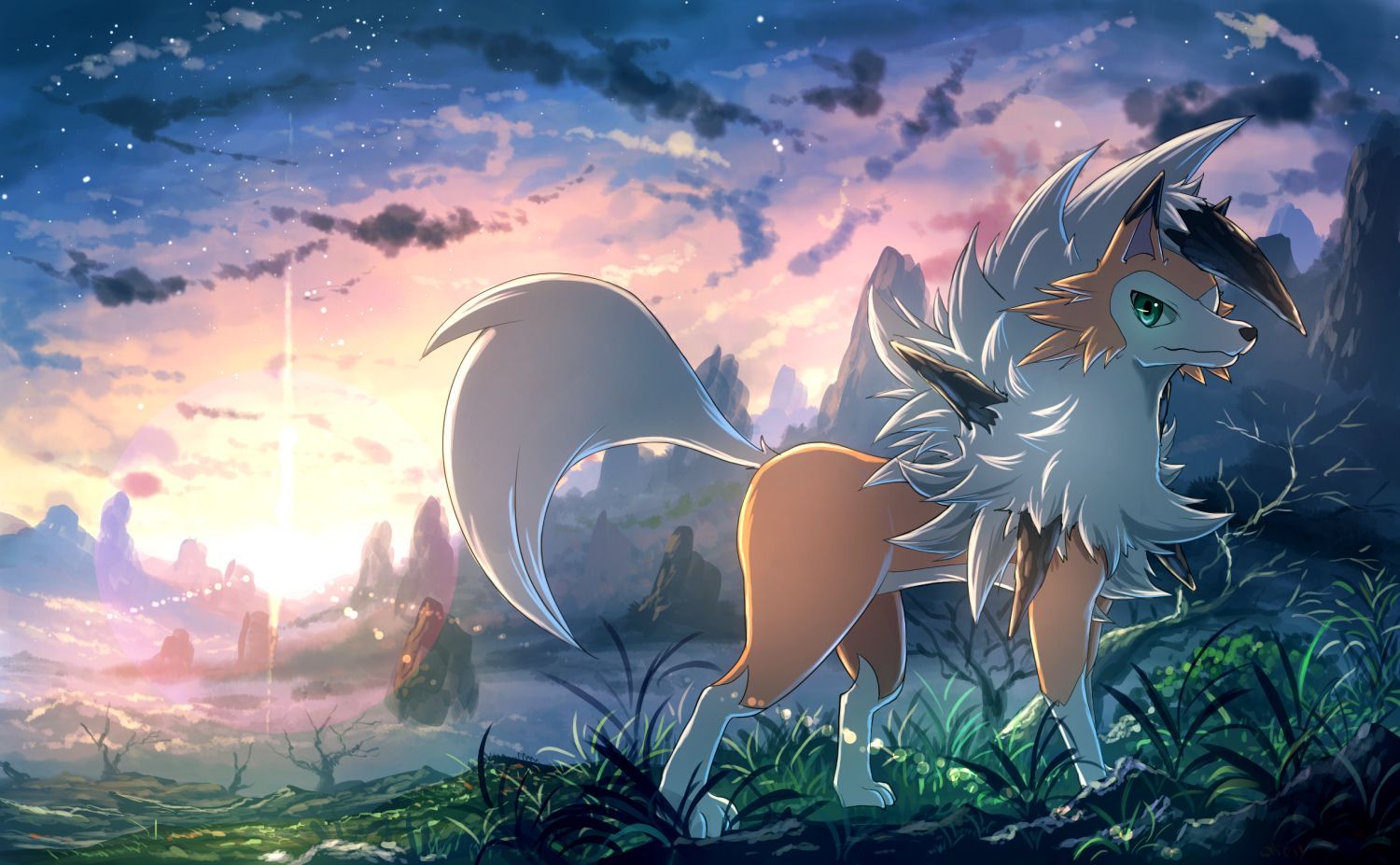 Shiny Lycanroc Wallpapers.
