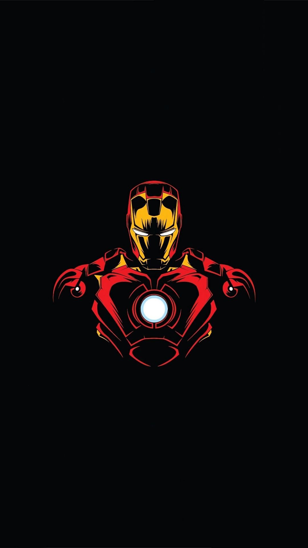 Download 1080x1920 Wallpaper Marvel Hero, Iron Man, Minimalist
