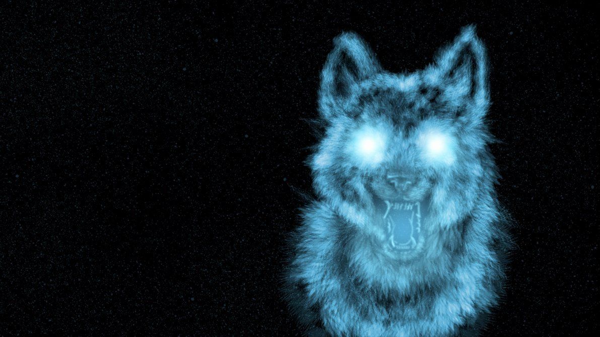 Neon Wolf Wallpaper Unique Blue Wolf Wallpaper Digital Art