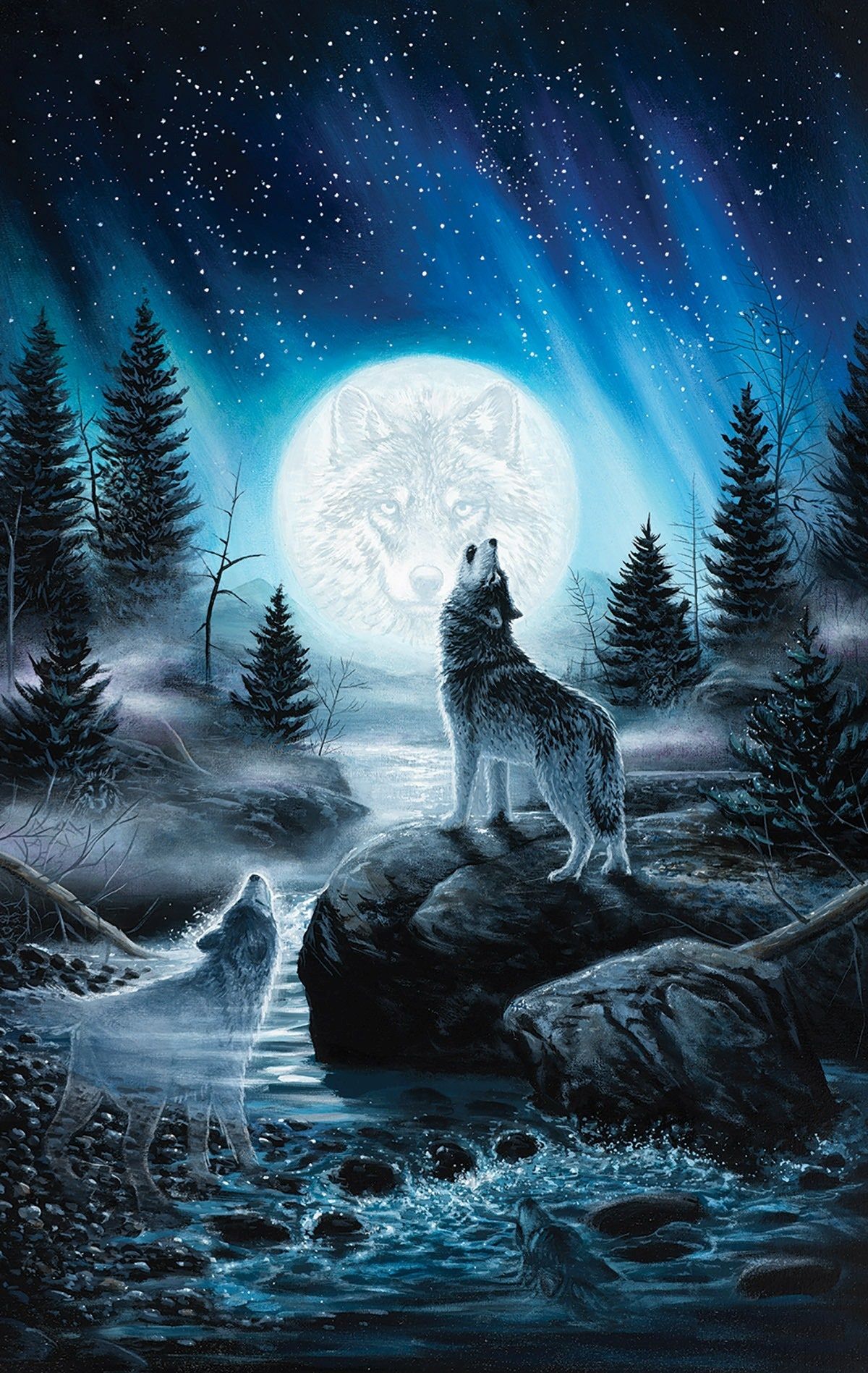 Howling Wolf Wallpaper iPhone 3D iPhone Wallpaper