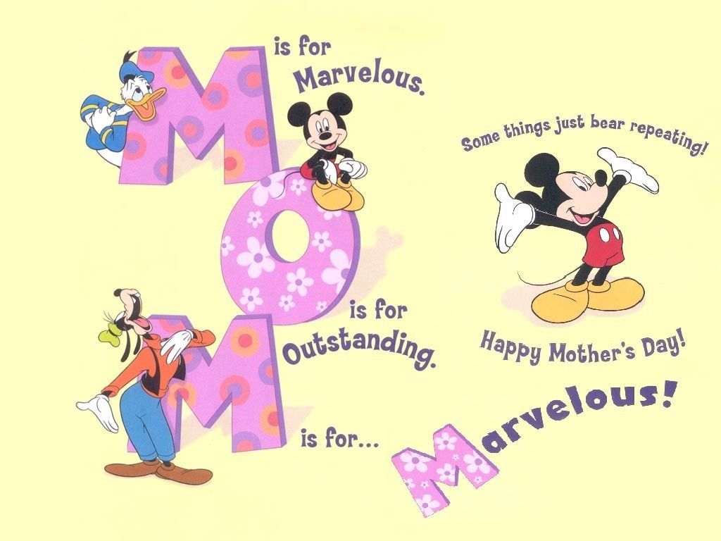 Disney Wallpaper: Disney Mother's Day Wallpaper. Happy mom day, Happy mother day quotes, Happy mothers day image