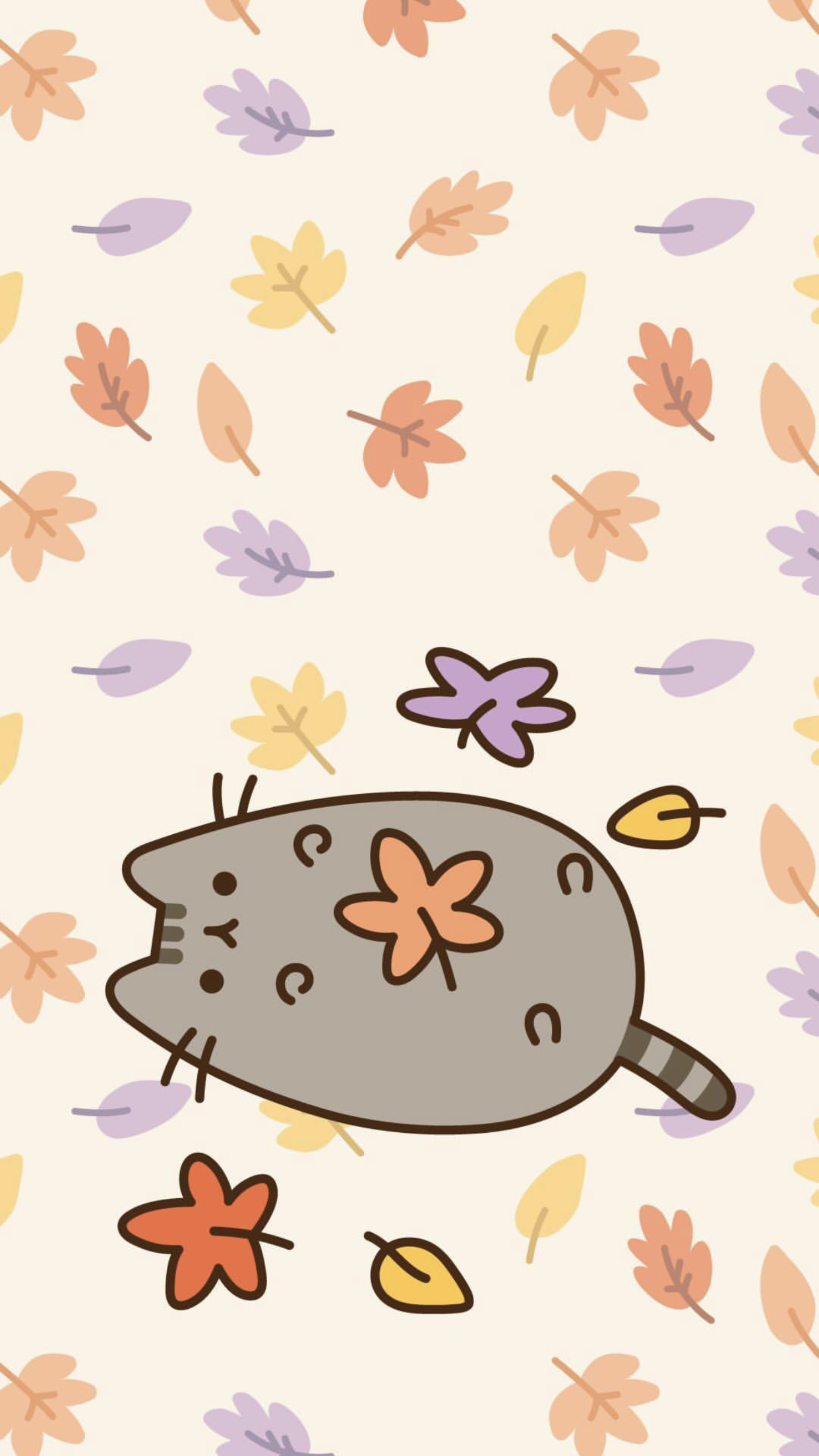 pusheen the cat iphone wallpaper. Pusheen cute, Fall wallpaper, Cat wallpaper