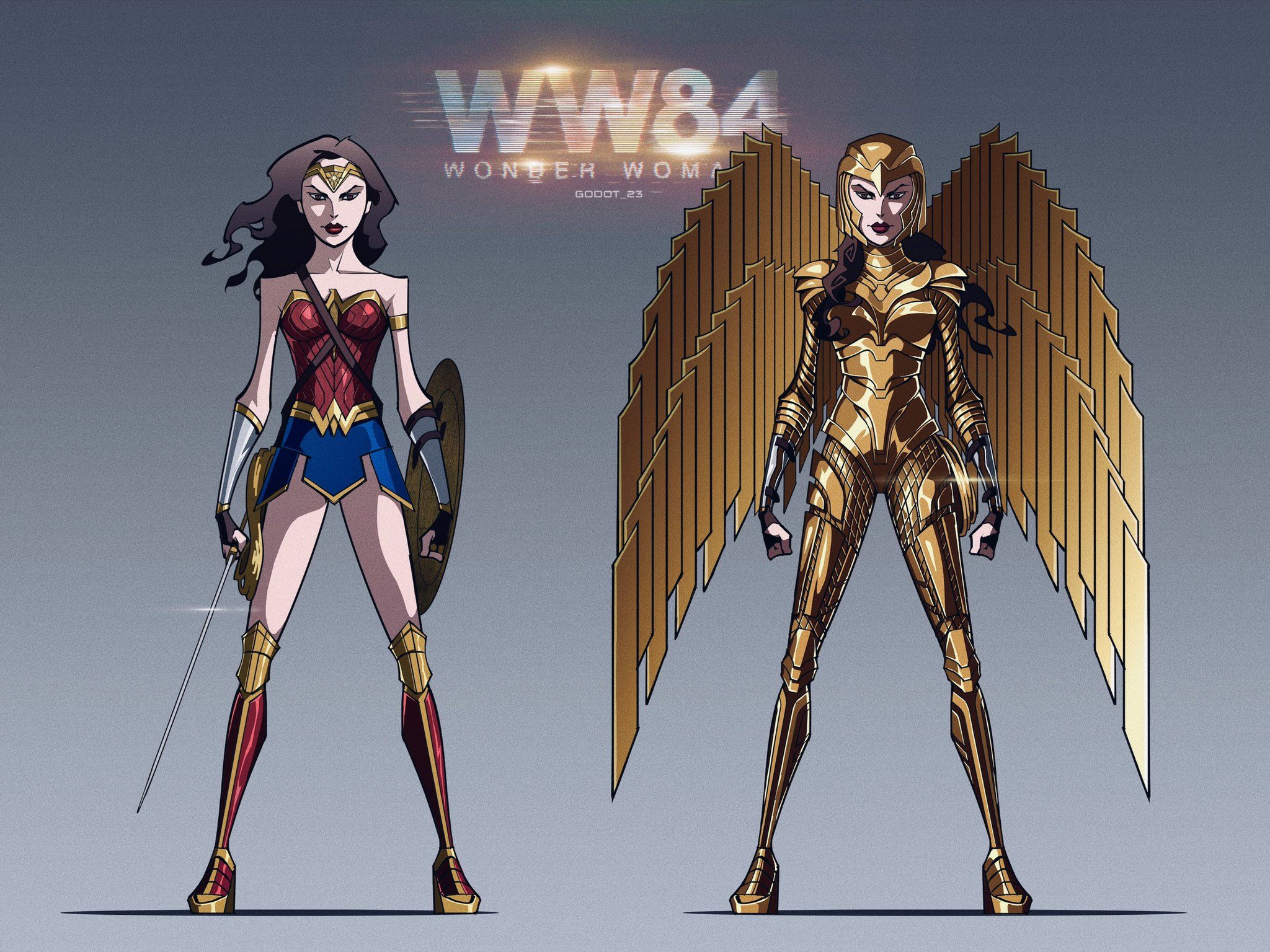 FANART: Wonder Woman suit & Golden Eagle armor