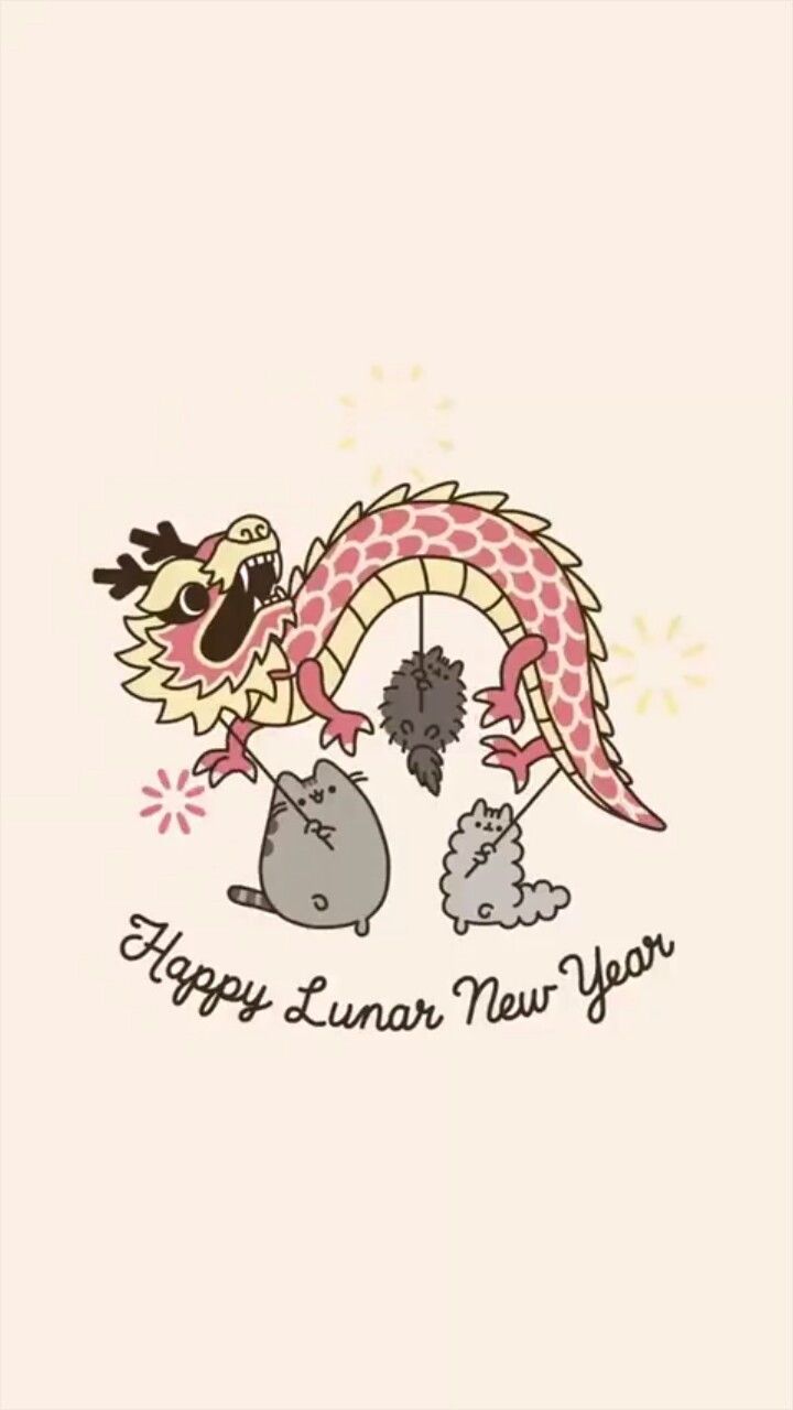 Pusheen and Little Stormy wish you a Happy Lunar New Year