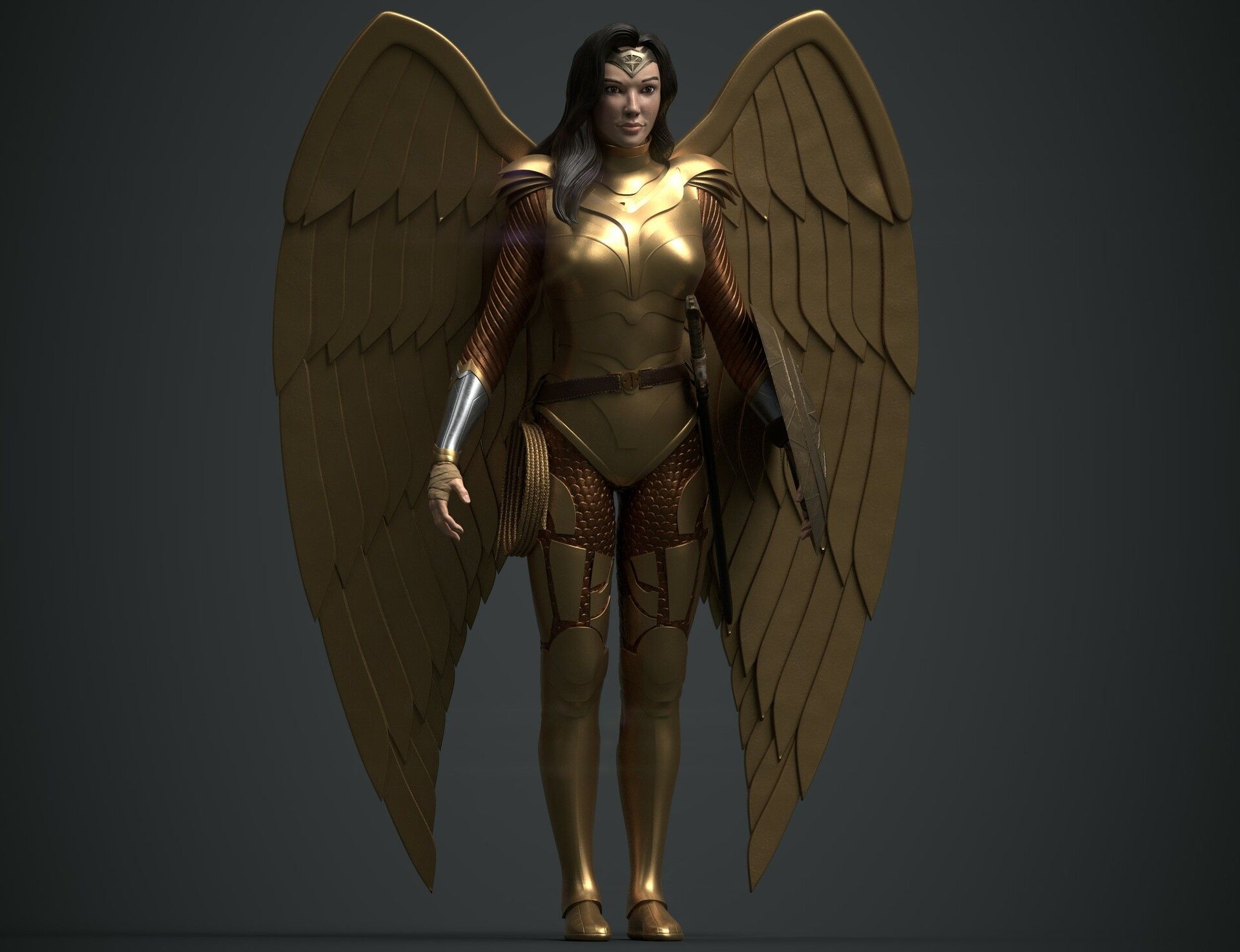 Falcon Image: Golden Eagle Costume Wonder Woman