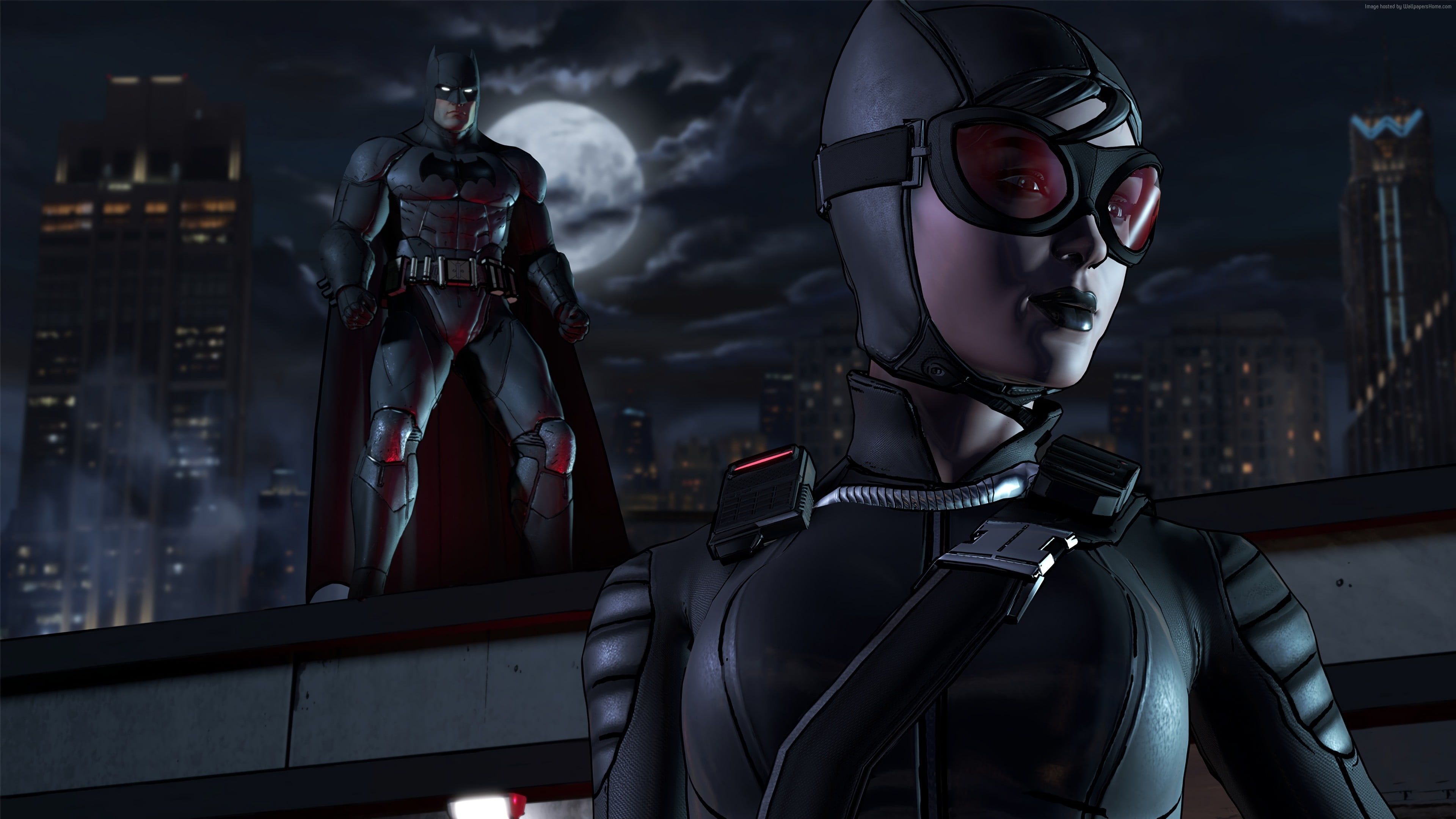 Batman and Cat Girl digital wallpaper, Batman, Batman Eternal