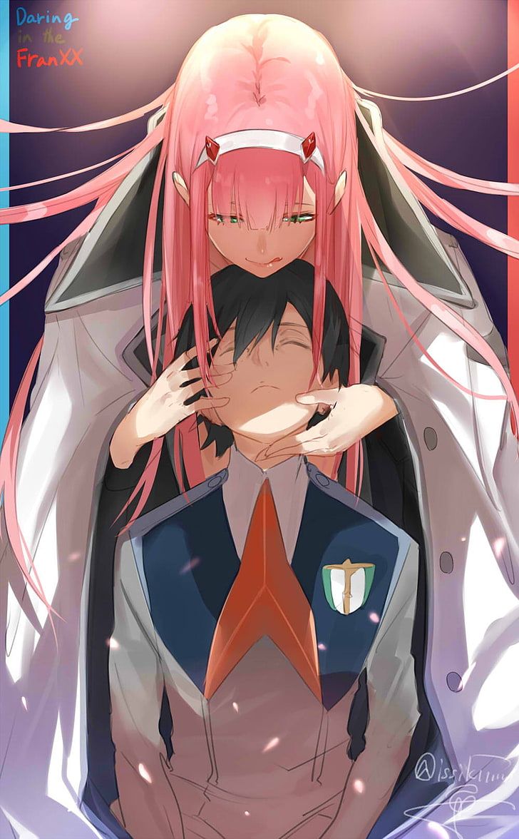 Wallpaper karakter anime, Sayang di FranXX, Kode: 016 (Hiro), Nol