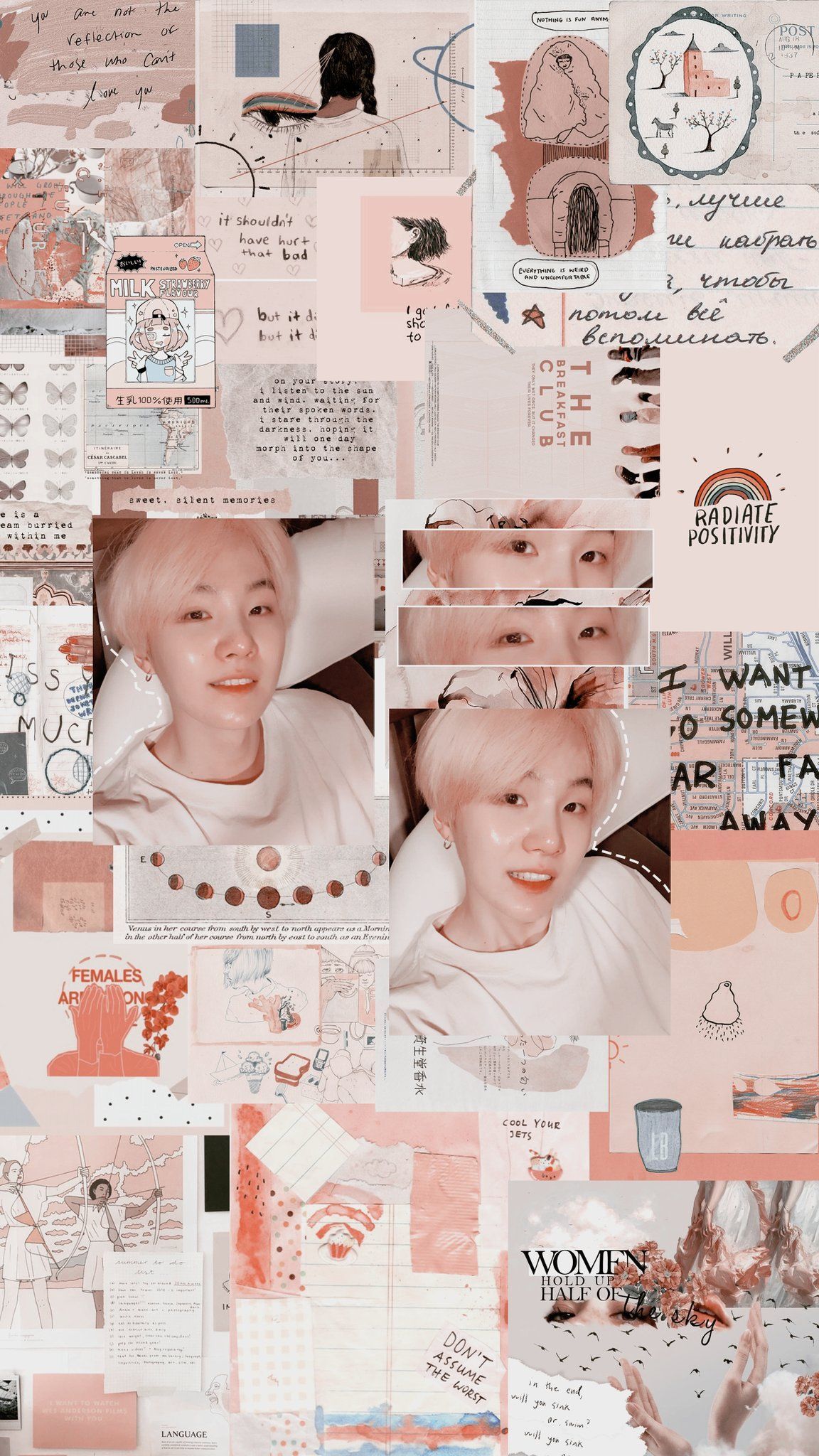 Taeyoongi Bts Aesthetic Collage Wallpapers Wallpaper Cave
