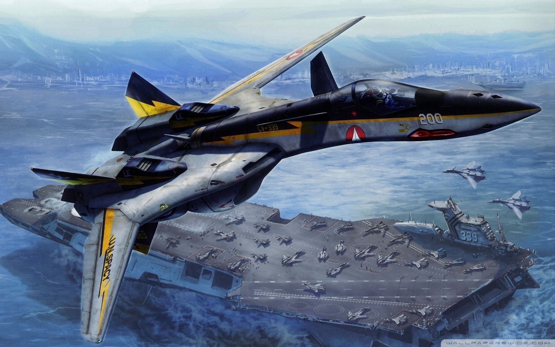 Jet Fighter Painting Ultra HD Desktop Background Wallpaper for 4K
