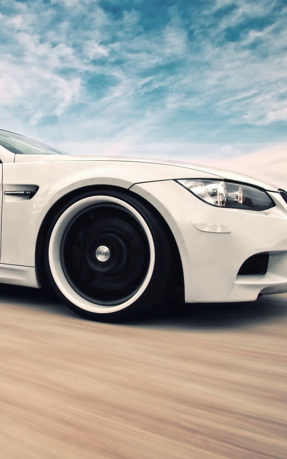 BMW M3 white super car wallpaper. iOS wallpaper and Android