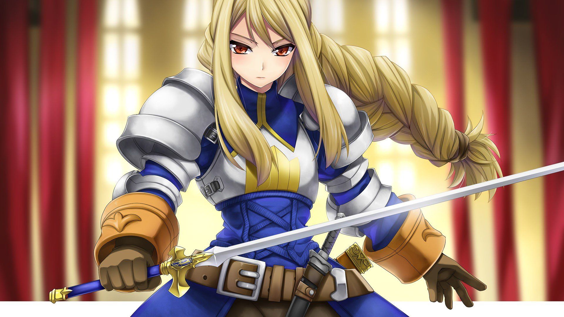blonde, Final Fantasy Tactics, Agrias Oaks, Anime girls, Knights