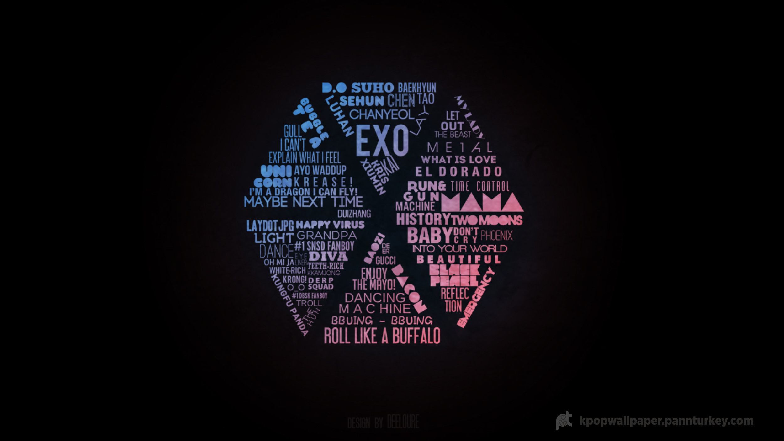 Res: 2500x Exo Logo Wallpaper Full HD Wallpaper. Kpop