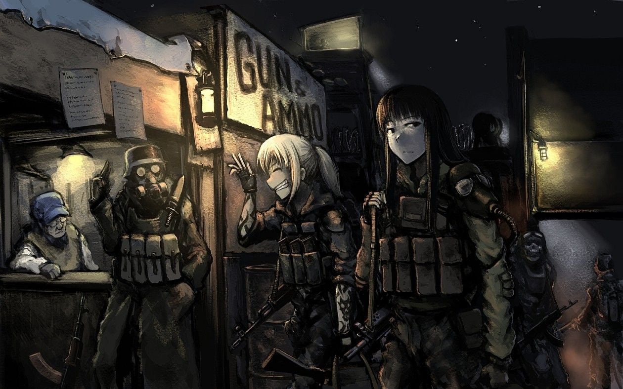 Tactical Anime Girl Wallpapers Wallpaper Cave