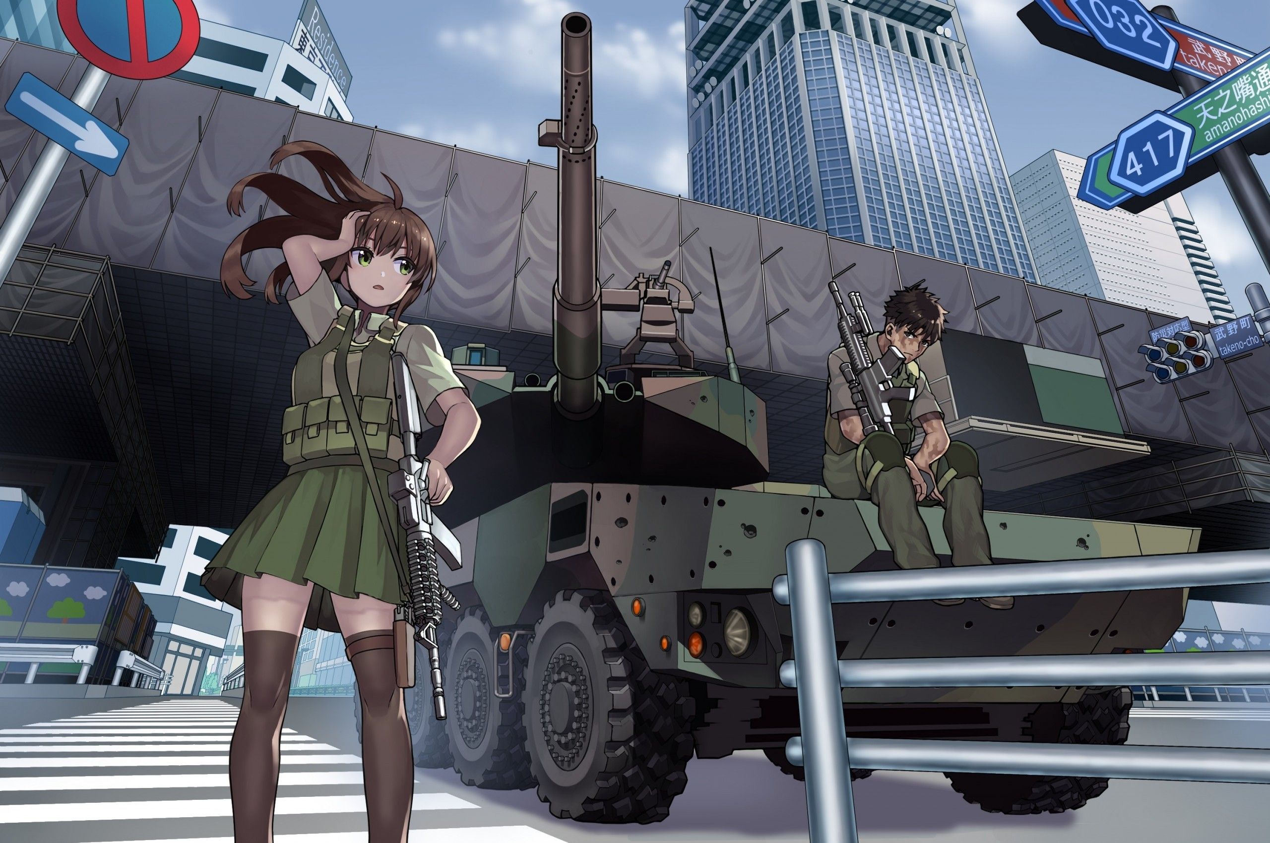 Tactical Anime Girl Wallpapers - Wallpaper Cave