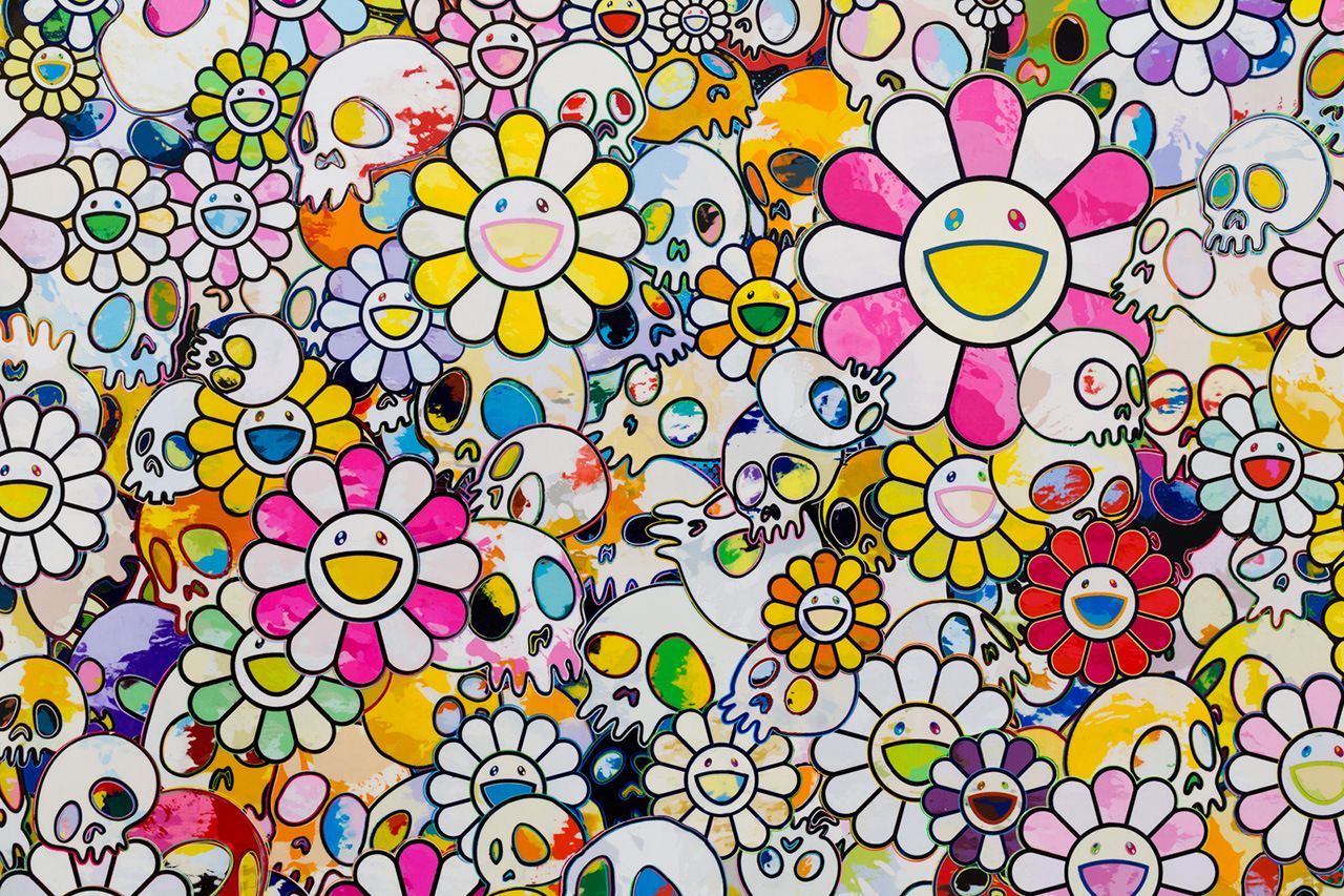 Murakami Flower Wallpaper HD Wallpaper