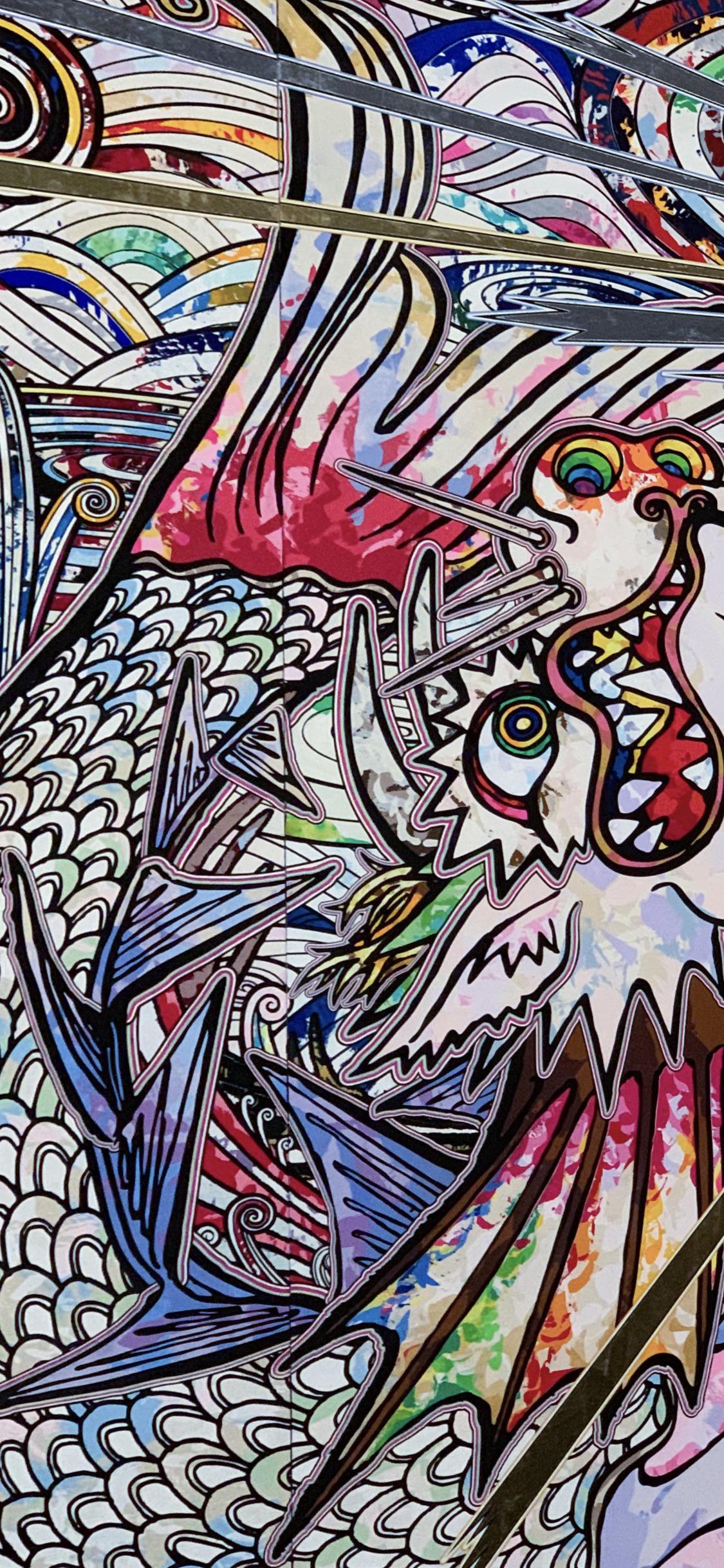 My current XS Max wallpaper I snapped of a Murakami Takashi mural