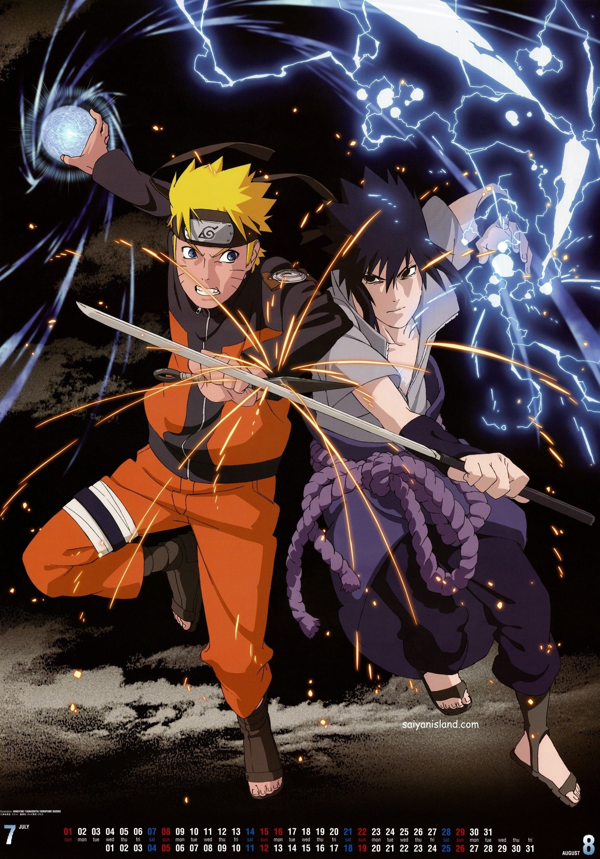 Naruto vs Sasuke Wallpaper