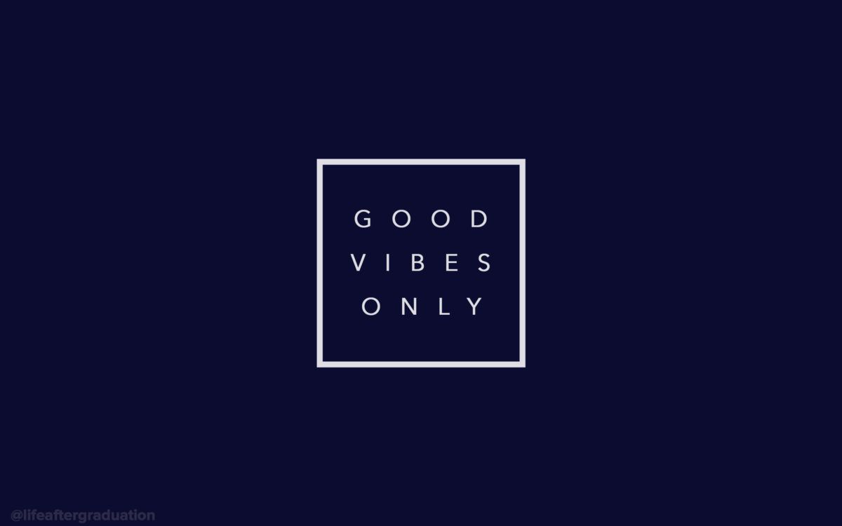good vibes only (navy)