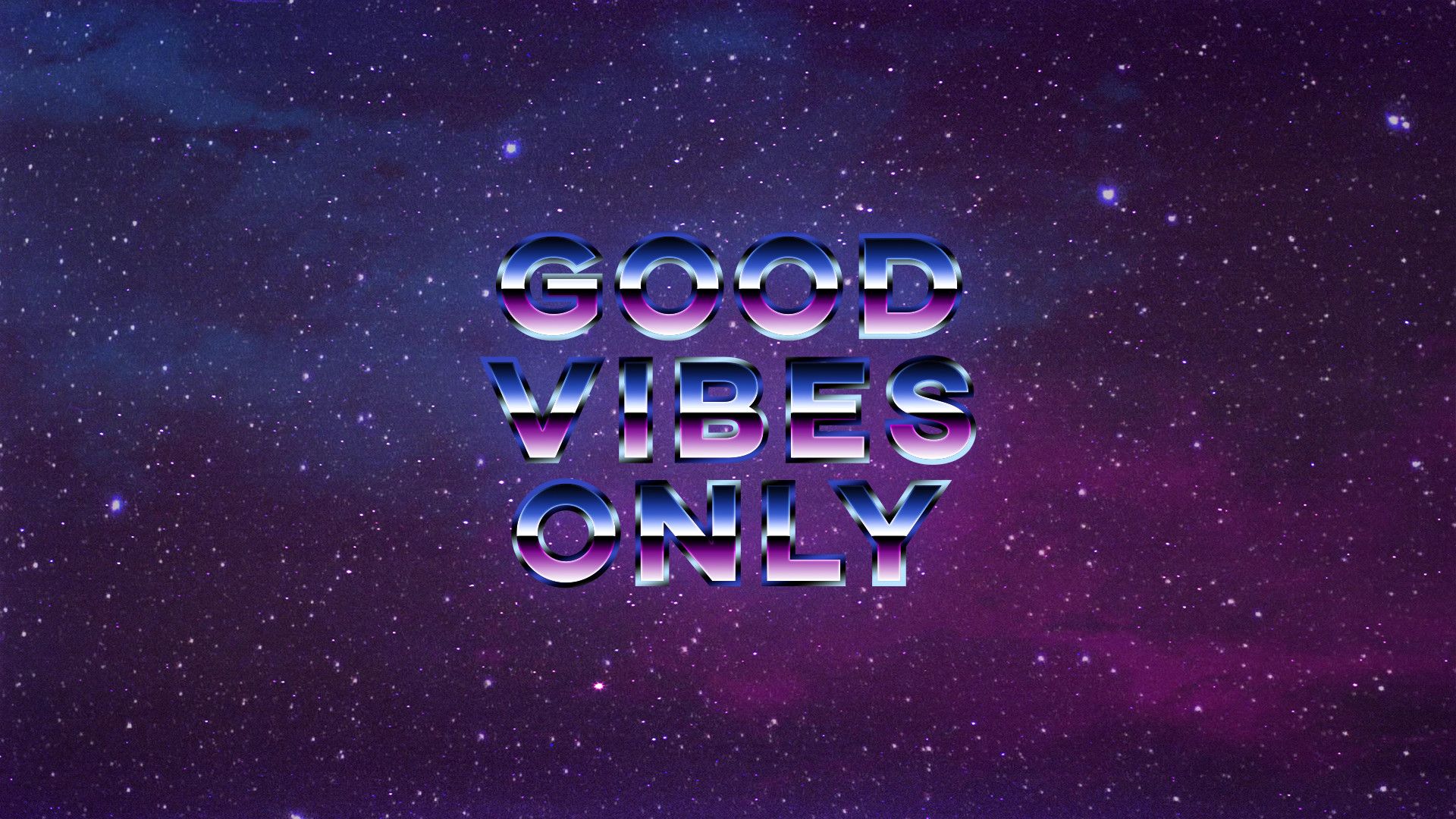 1920x1080, Good Vibes Only 80 S Style Wallpaper By Vibes