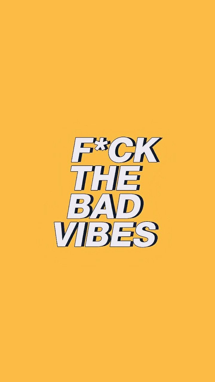iphone wallpaper, words, happy and bad vibes