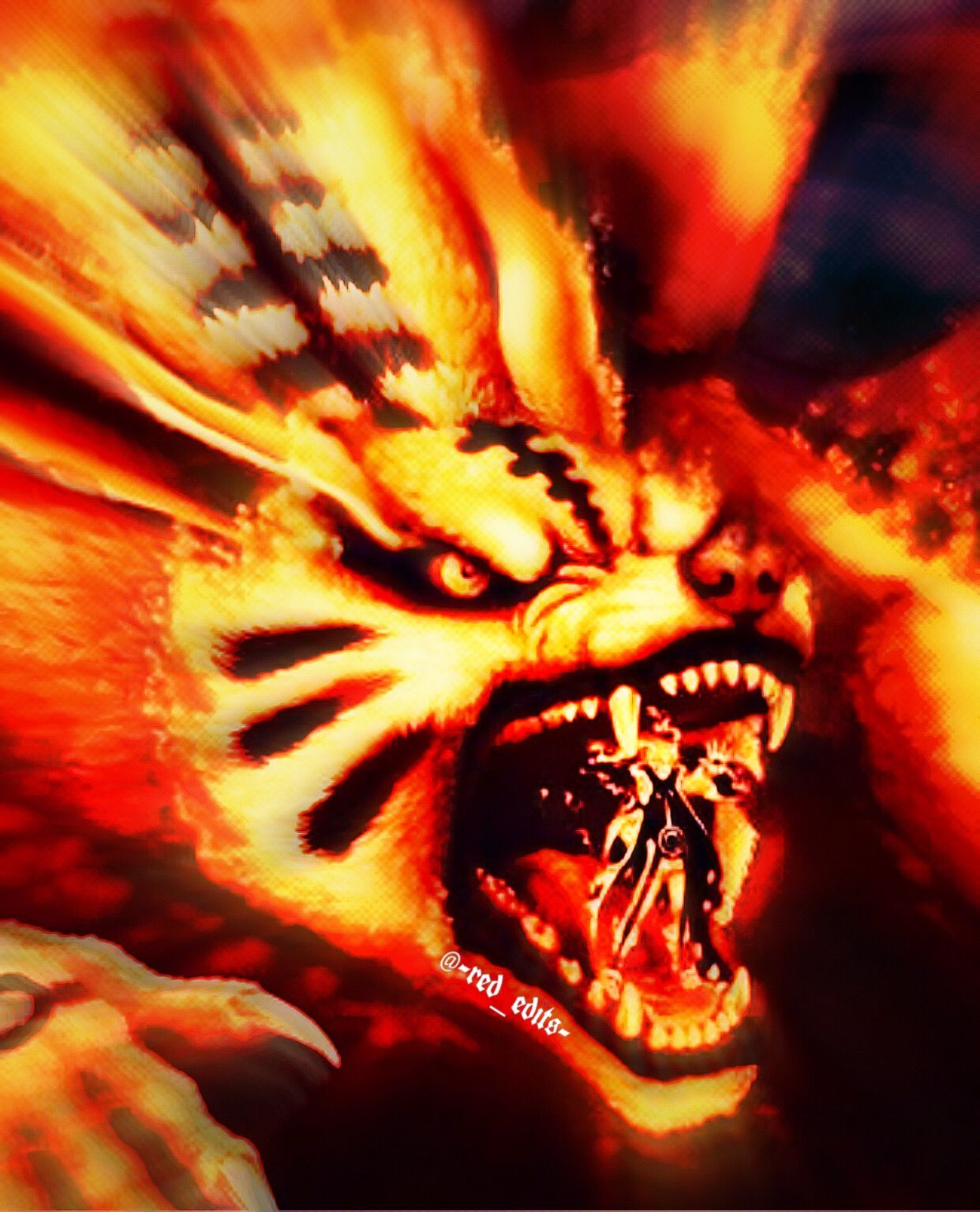 kurama ninetales ninetailedfox kyubi bijuu naruto narut