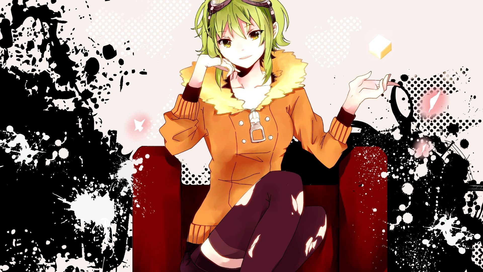 Green Hair Anime Girl HD Wallpaperx1080
