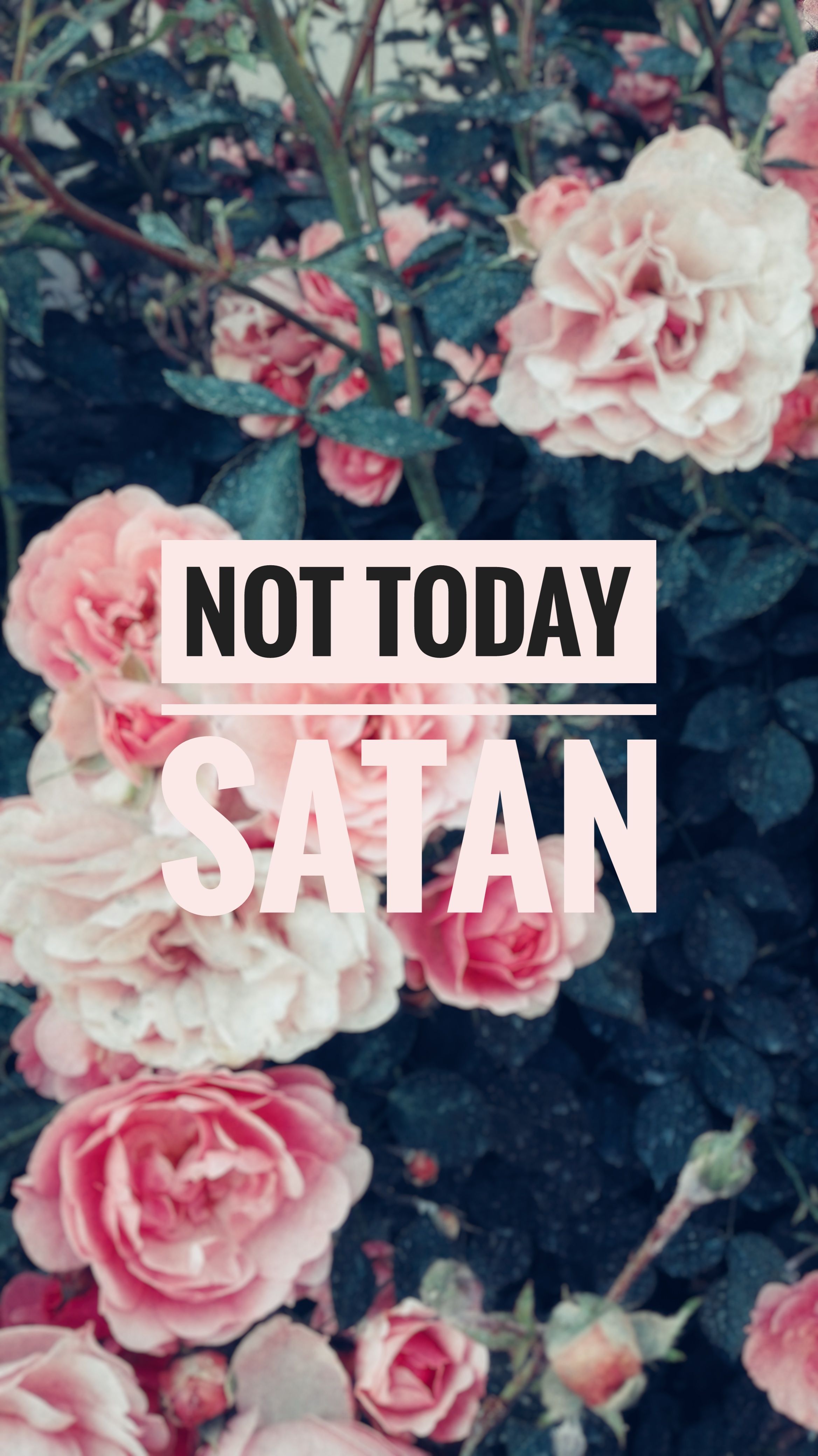Not today, Satan check phone covers and merch on redbubble