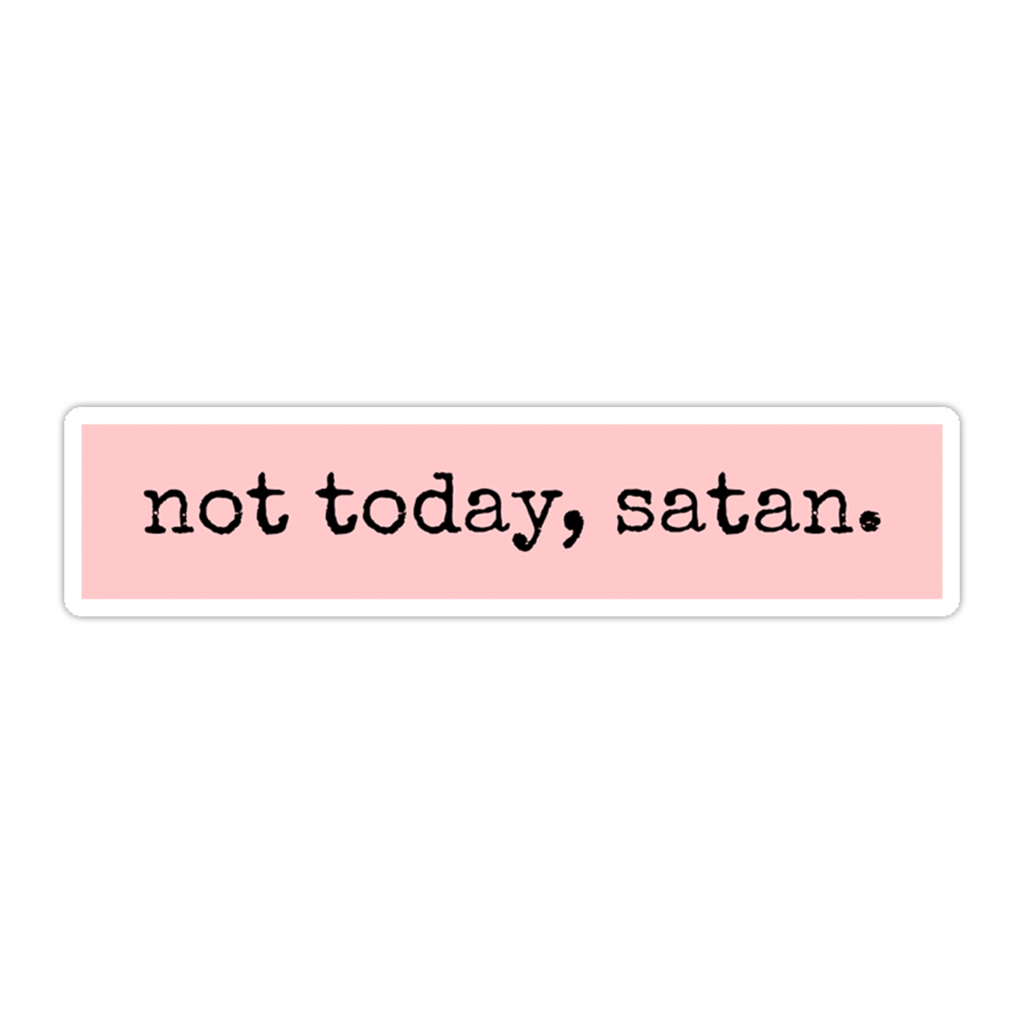 Best not today Satan image. Satan, Snapchat stickers
