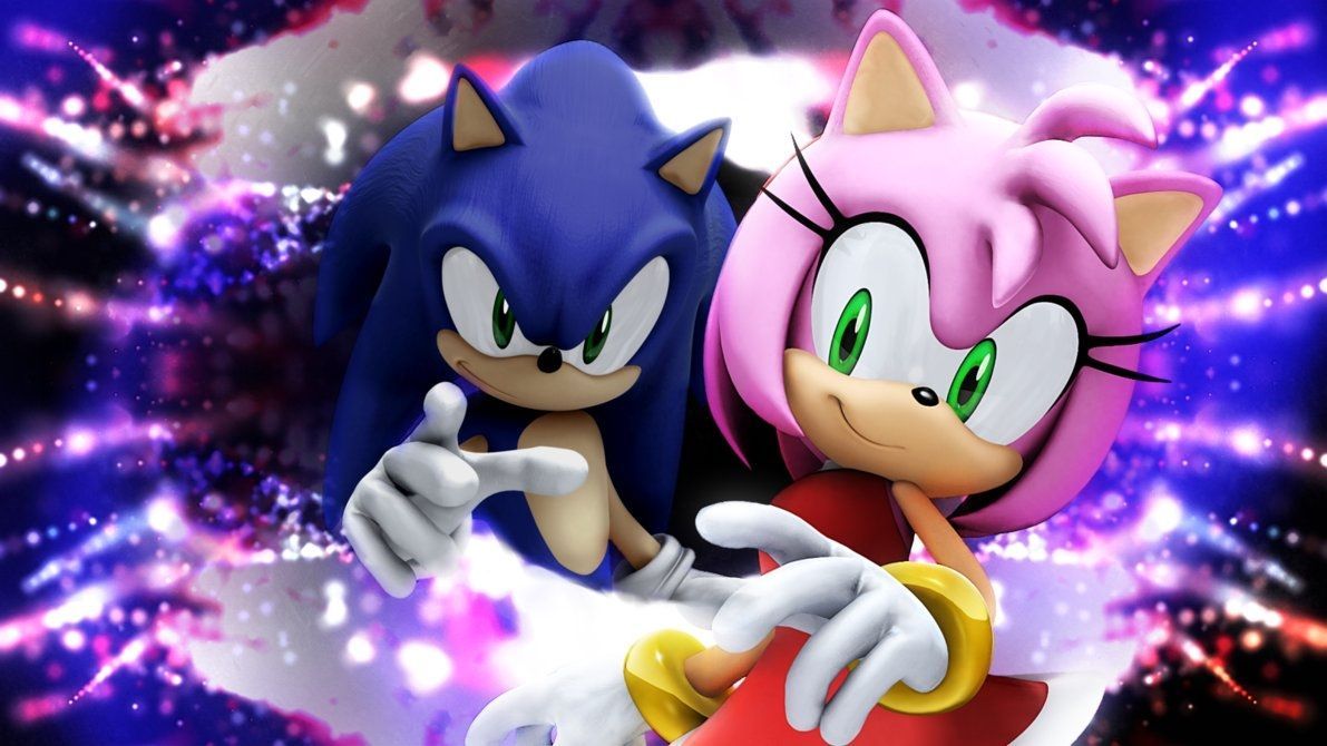 Sonic And Amy Wallpaper On Wallpaperafari intended
