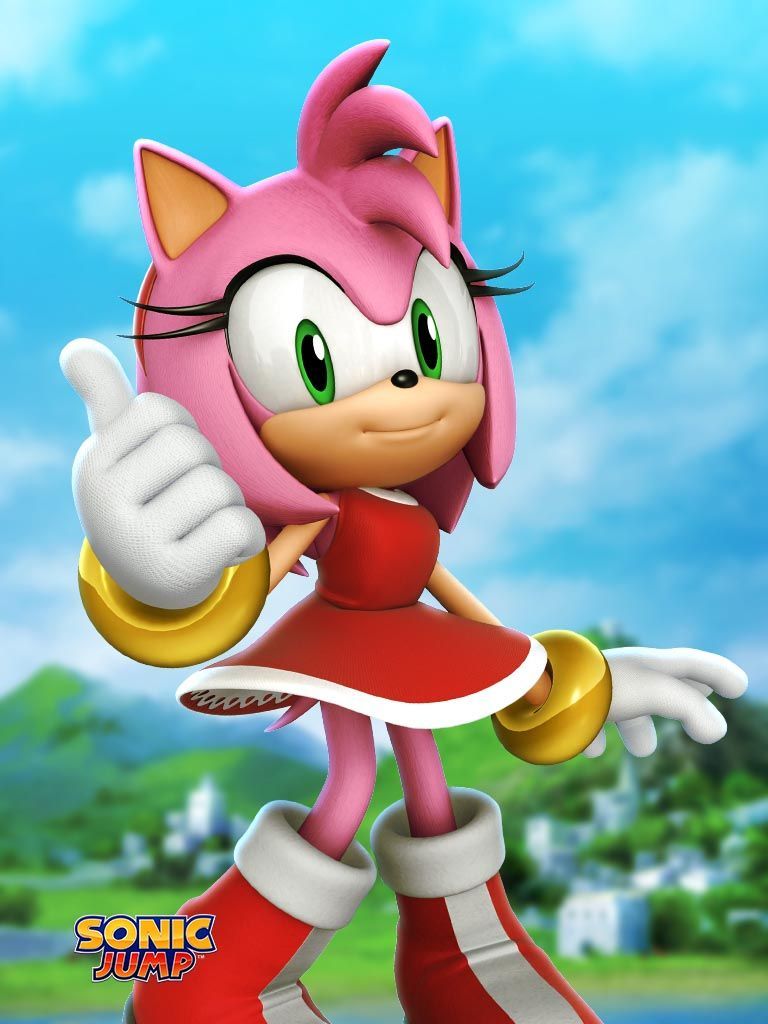 Amy Rose Jump, HD Wallpaper & background Download
