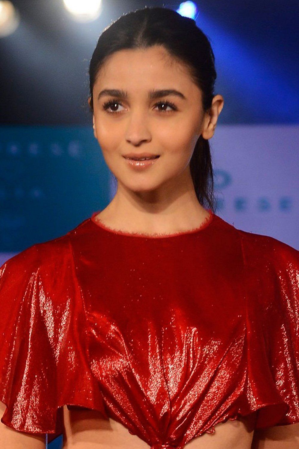 Alia Bhatt in red dress ramp walk new stylish dress mobile