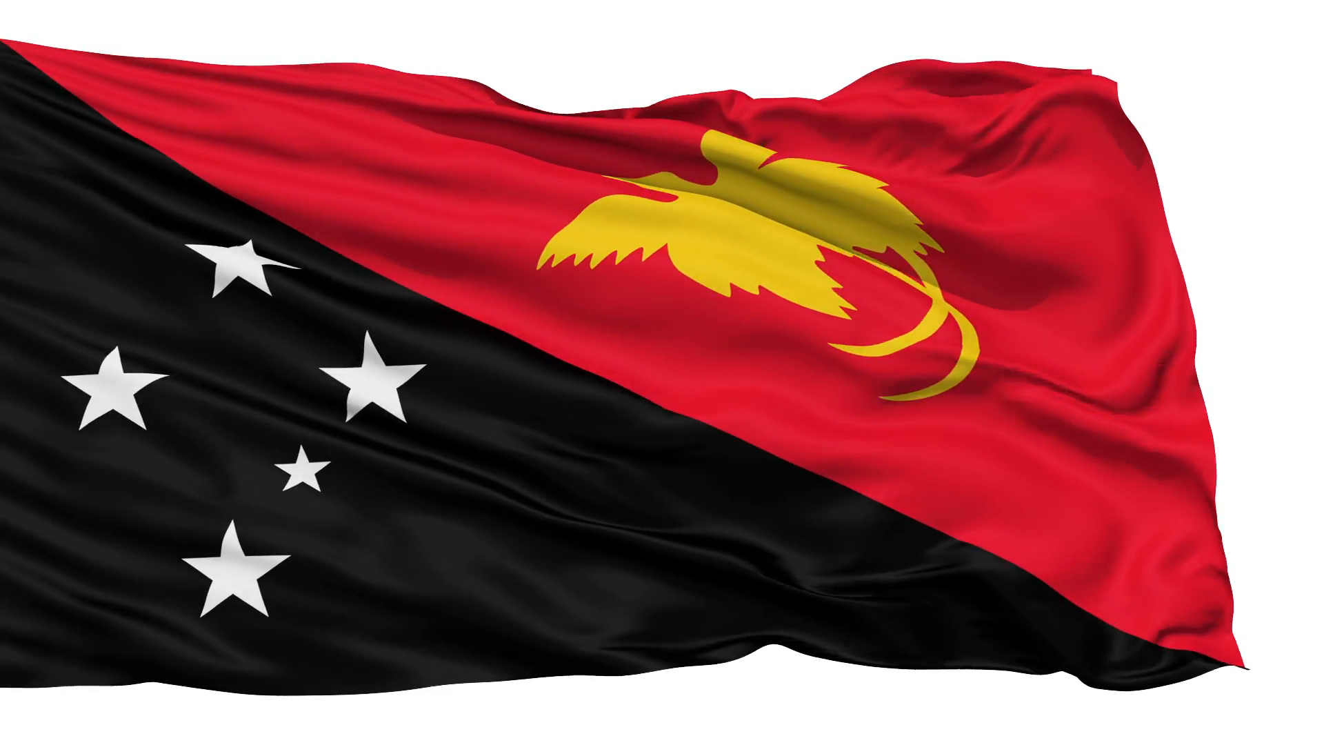 Free download Waving national flag of Papua New Guinea Motion