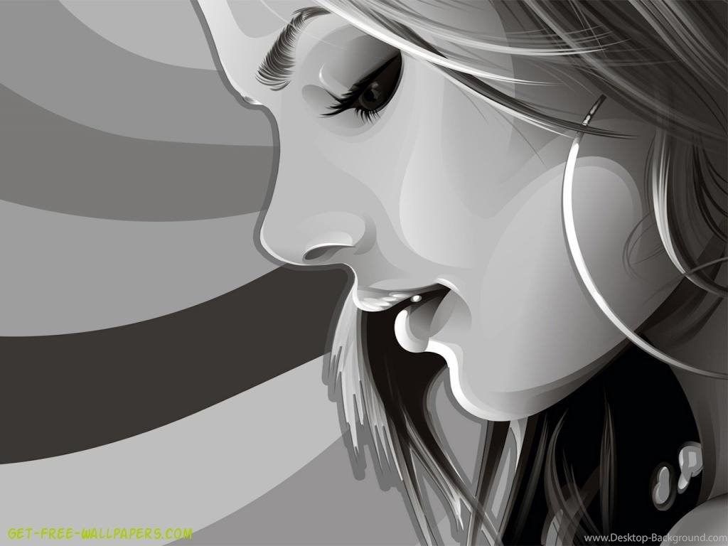 Girl Modern Pop Art 3D & Digital Art Wallpaper HD Thinking Of U Gif Wallpaper & Background Download