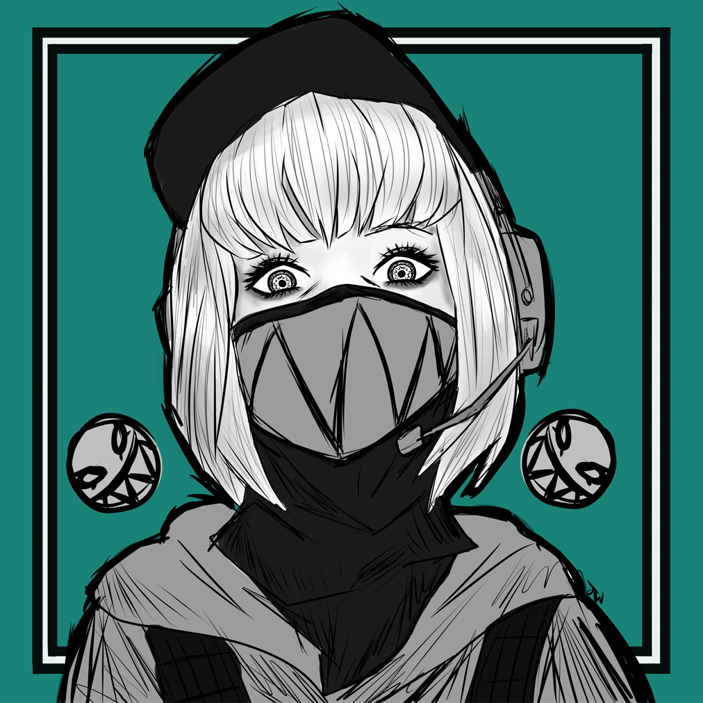 Ela with a Grzmot Mask