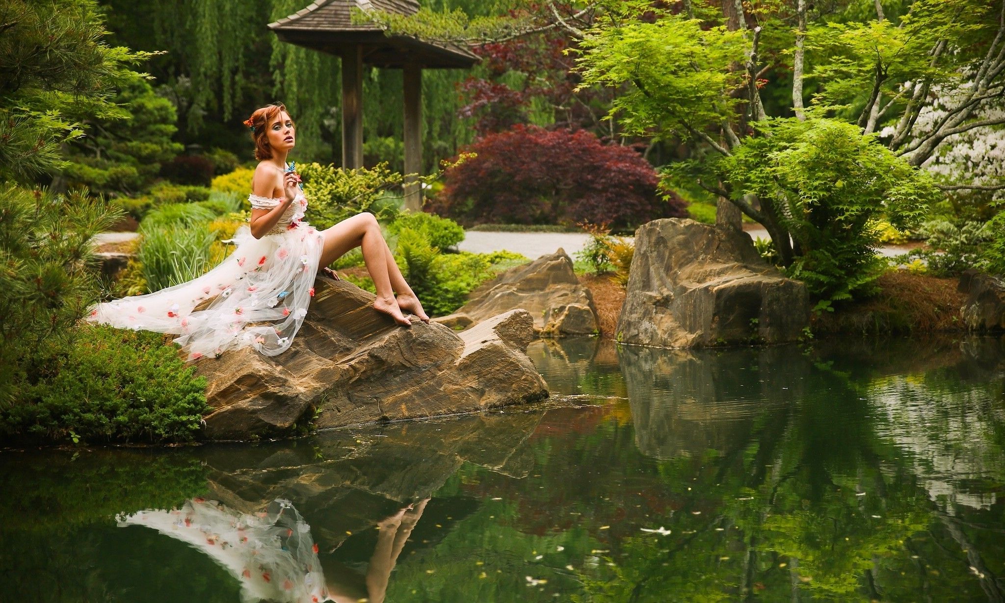 women, Model, Garden Wallpaper HD / Desktop and Mobile Background