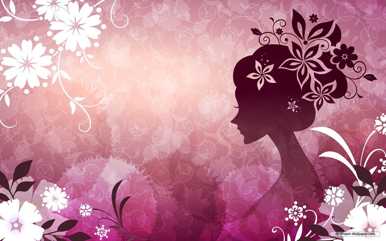 Free download Art wallpaper Flower Woman 3 wallpaper 1280x800