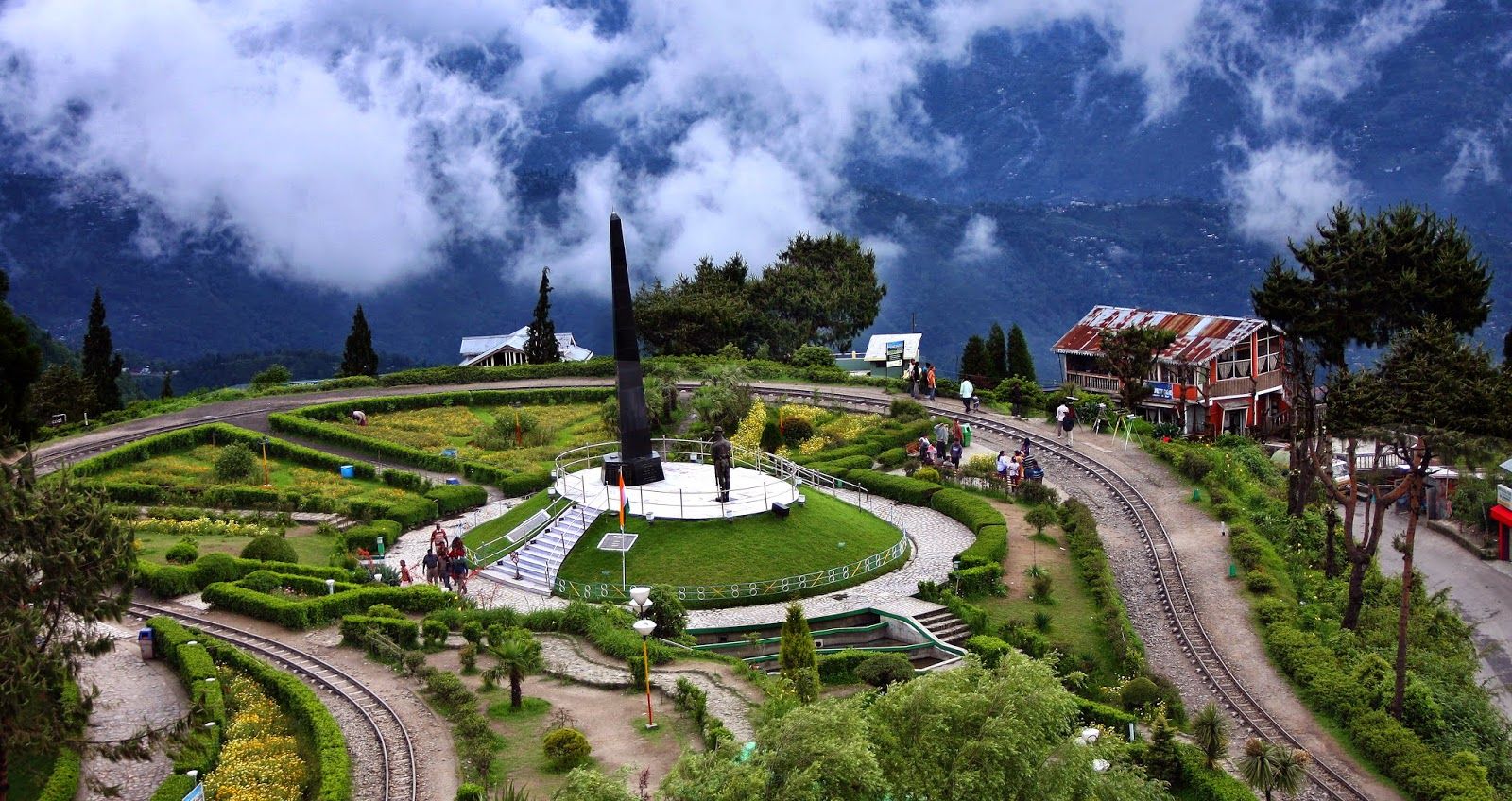 Most Beautiful Place Darjeeling Illustration
