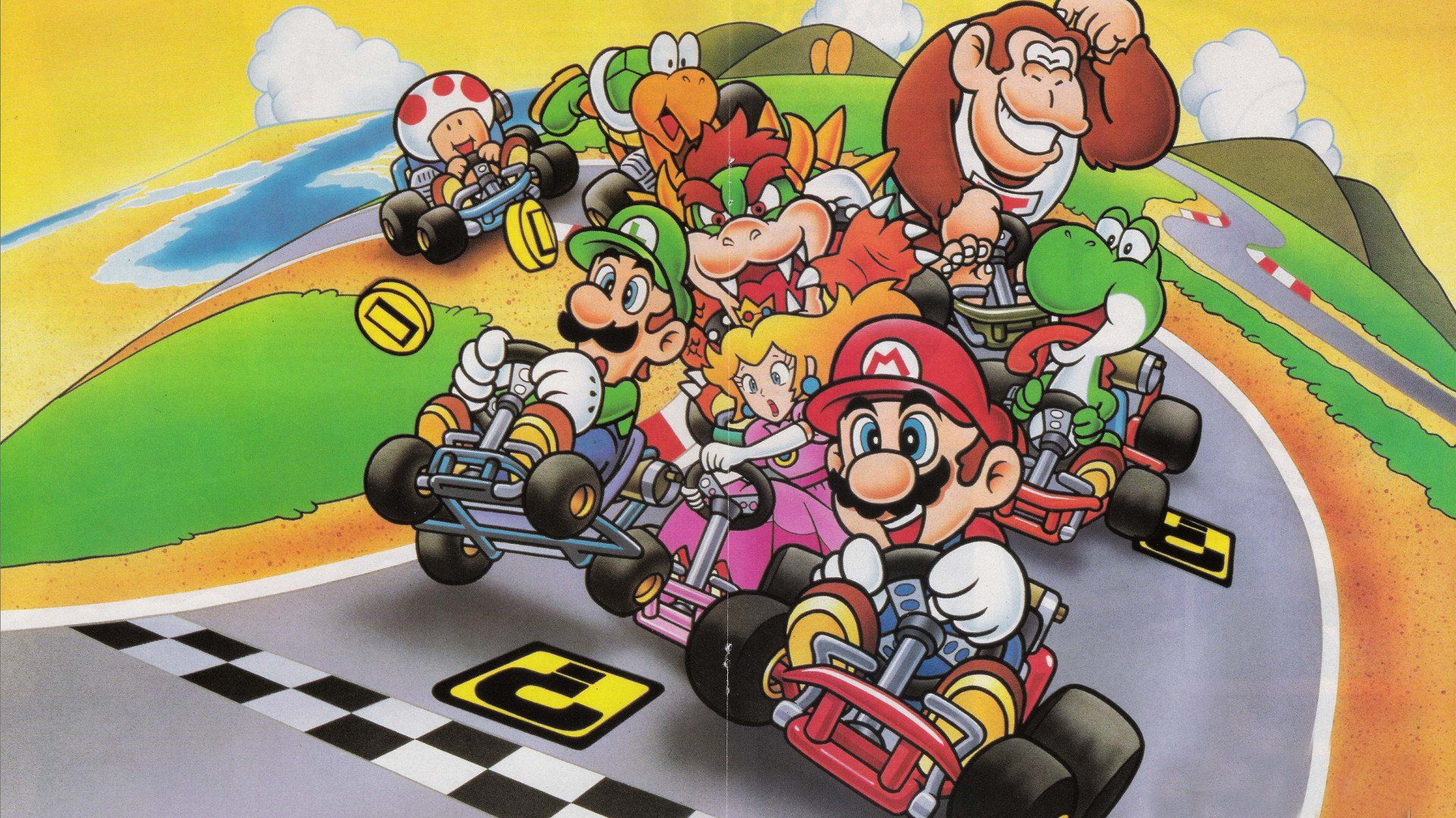 Mario Cart Background