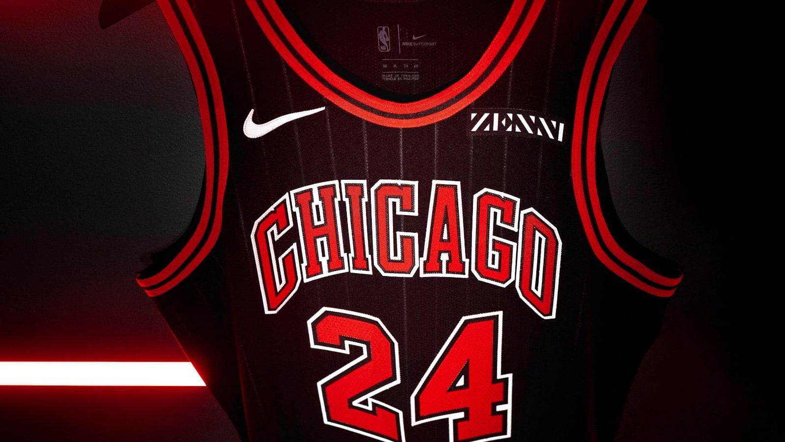 Bulls throwback to Jordan years with new black pinstripe jerseys