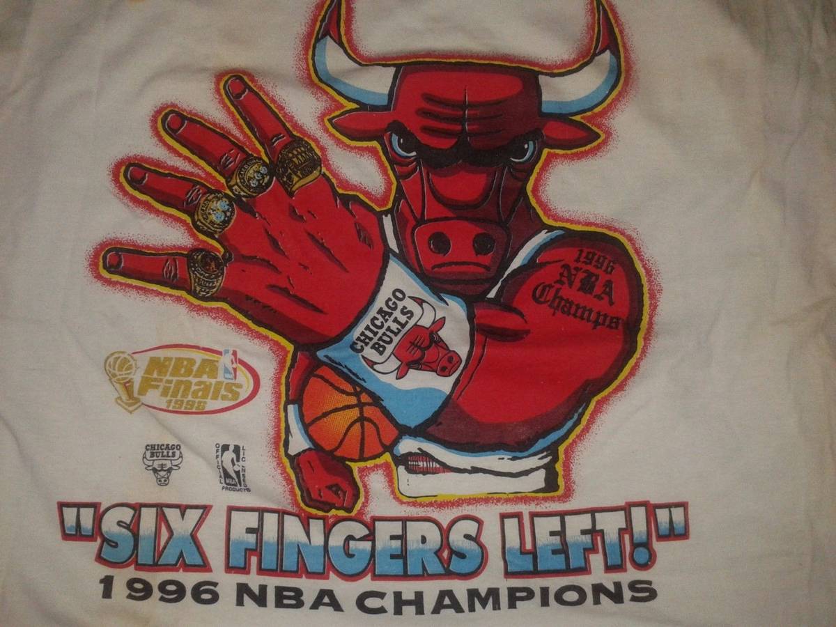 Chicago Chicago Bulls 4 Peat 1996 Championship T Shirt Vintage
