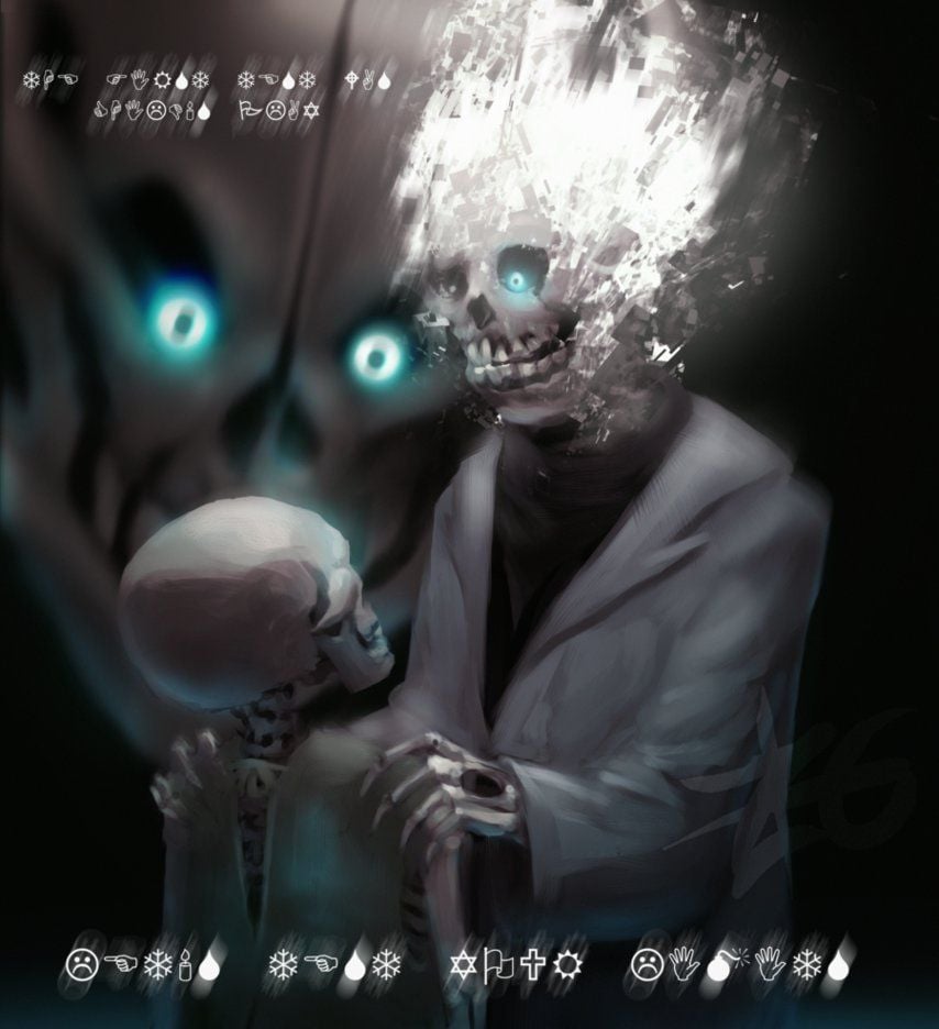 Free download Undertale WD Gaster by Zinrius [854x936]