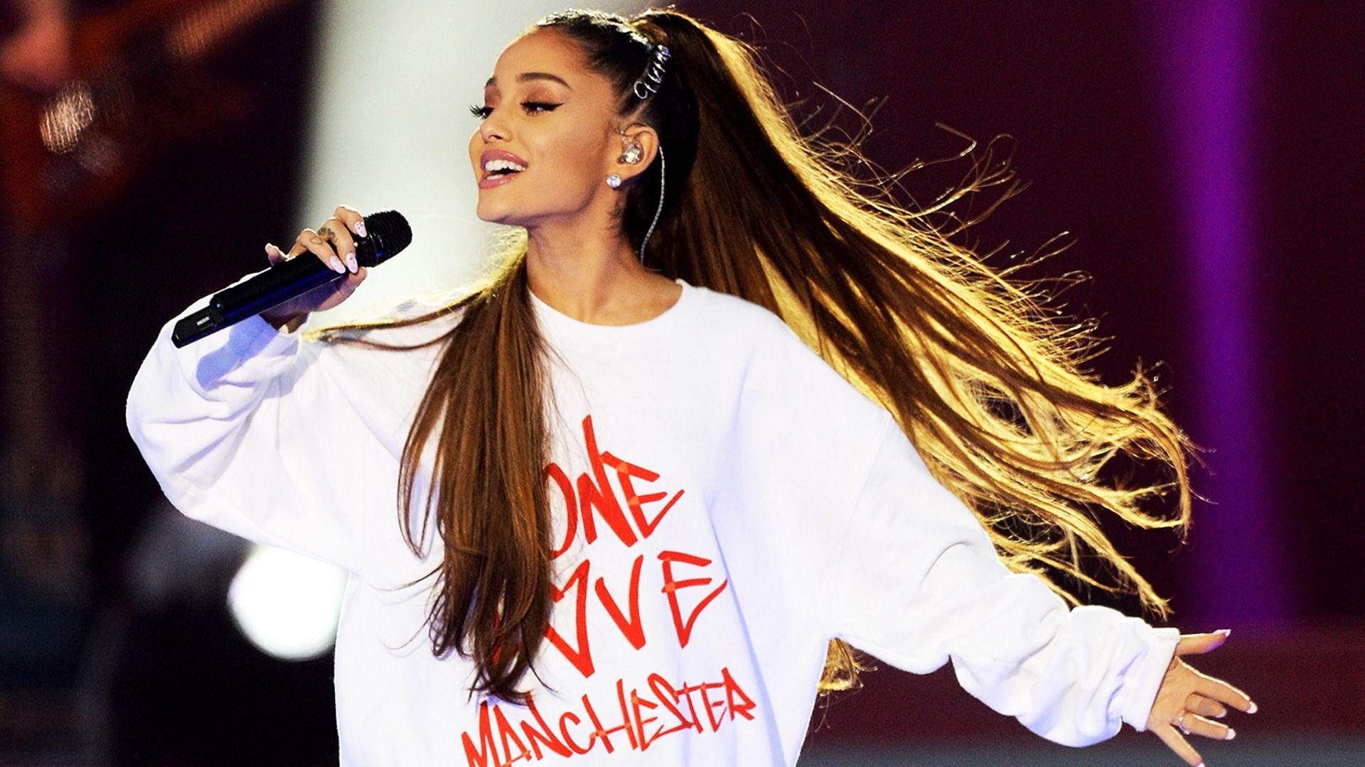 Ariana Grande Background Wallpaper Grande One Love Manchester Wallpaper & Background Download