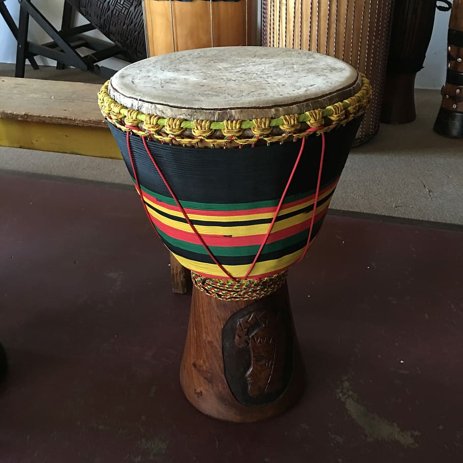 HD wallpaper: multicolored conga drum, African, Drum, Music