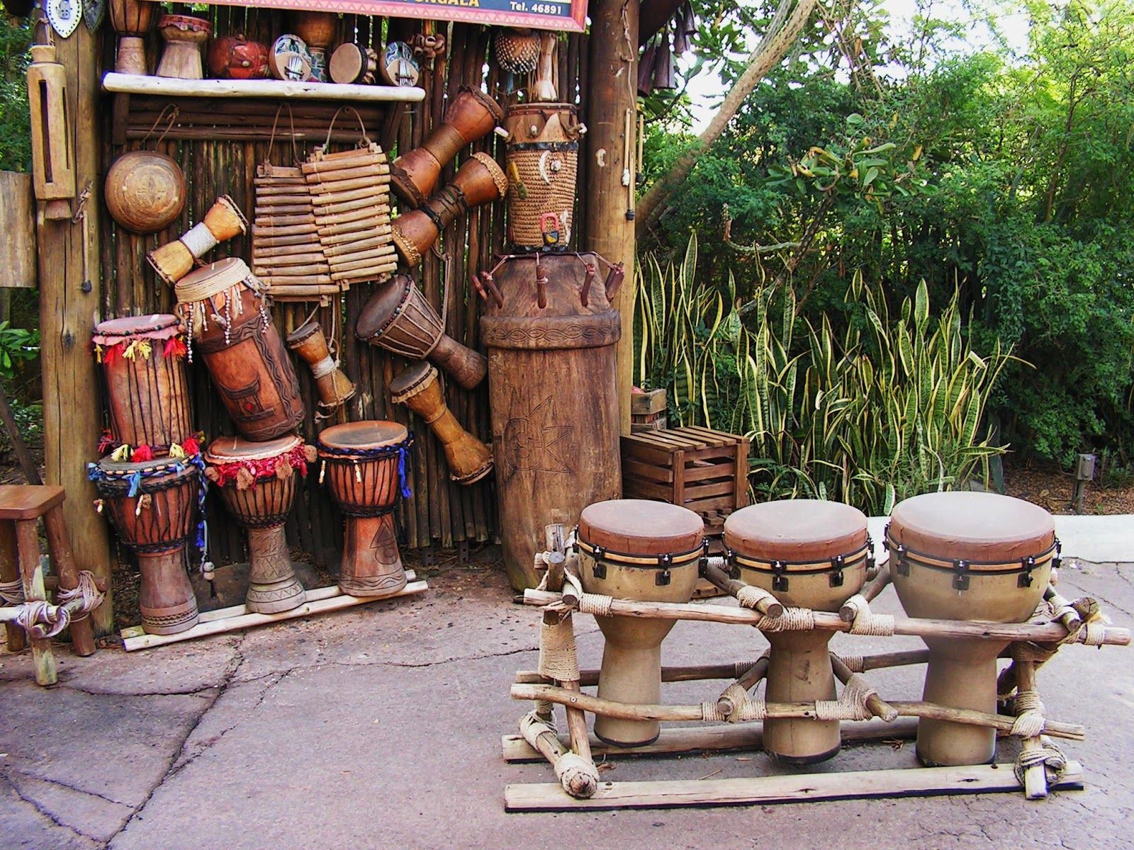 African drums in Animal Kingdom. Photography