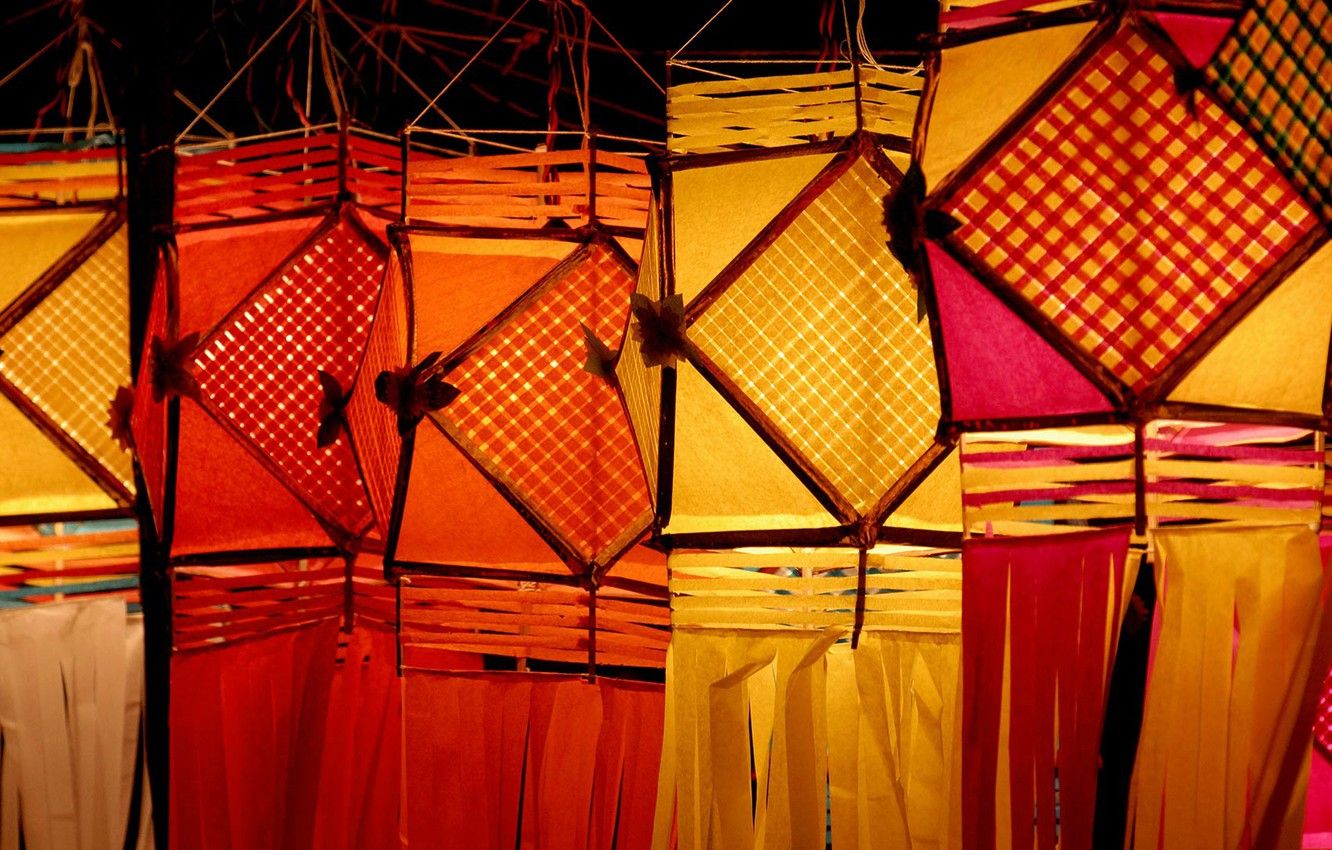 Wallpaper India, lanterns, Diwali festival, Maharashtra, Mumbai