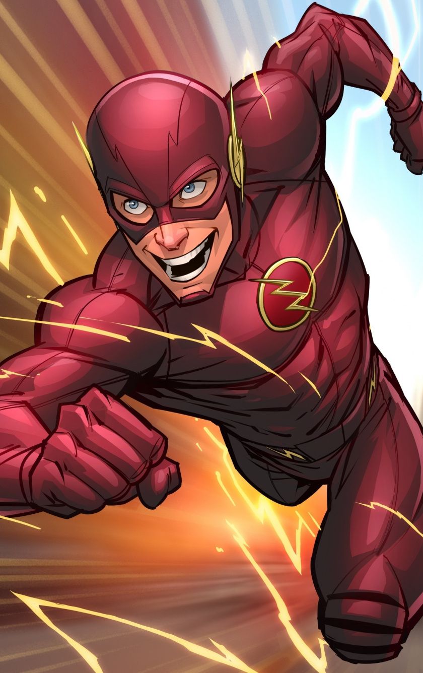 Download 840x1336 wallpaper speedster, the flash, dc comics