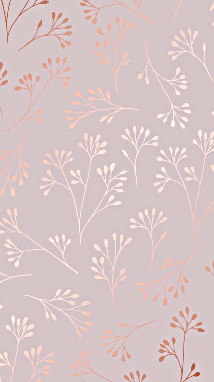 Rose Gold Wallpaper, Plain Wallpaper, Pastel Wallpaper, Flower