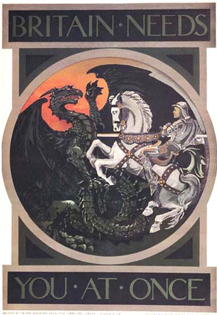 St George And The Dragon Propaganda Posters