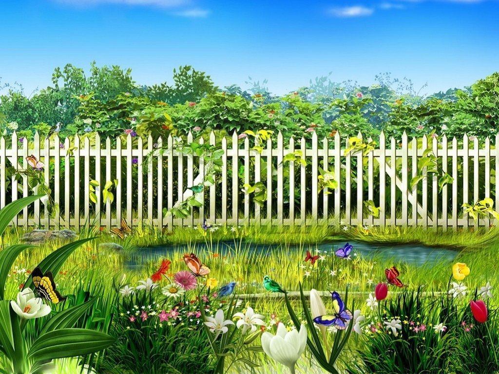 Garden Fence Wallpapers - Wallpaper Cave