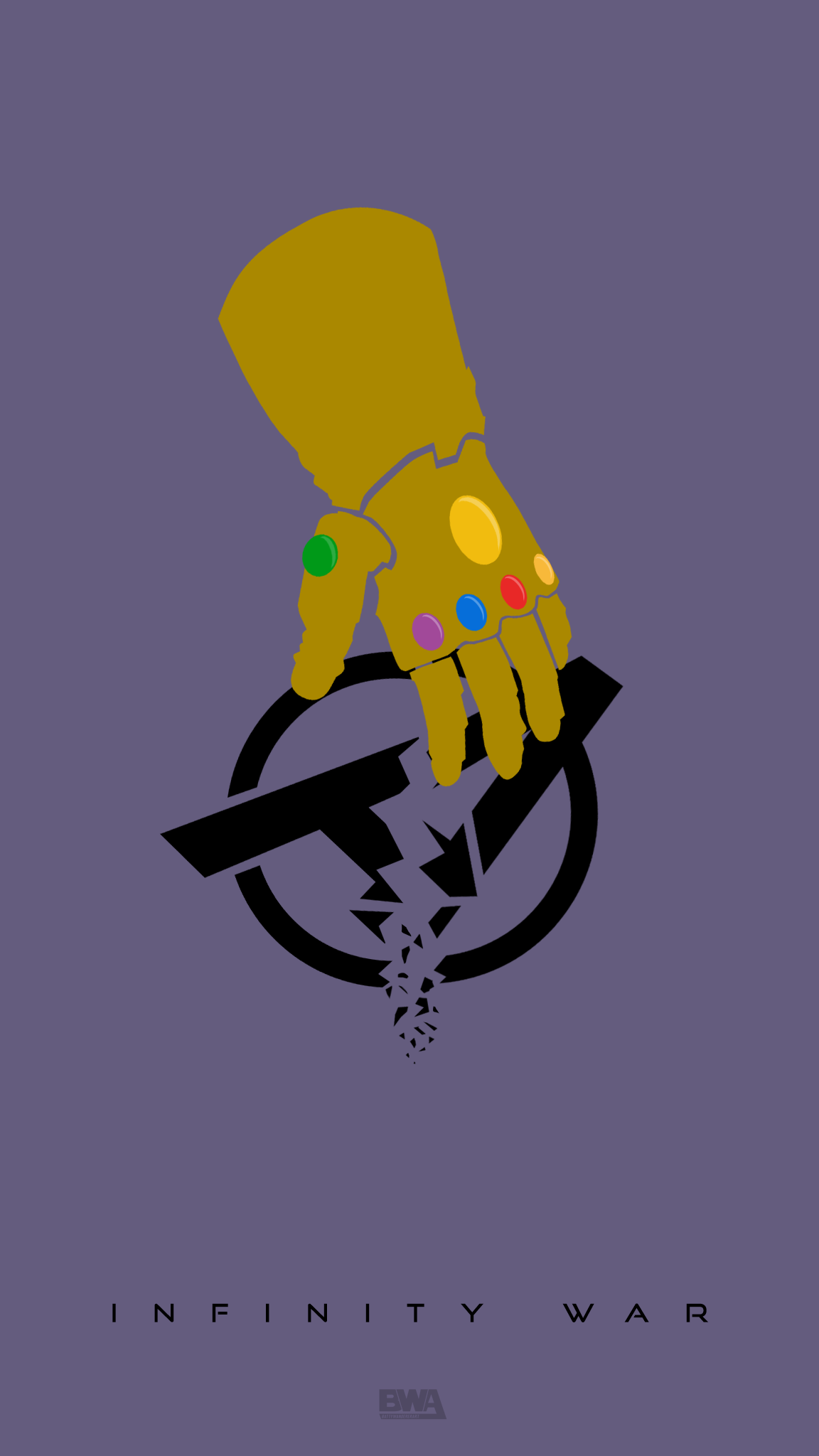 Avengers: Infinity War (Minimalistic). Fondo de pantalla de